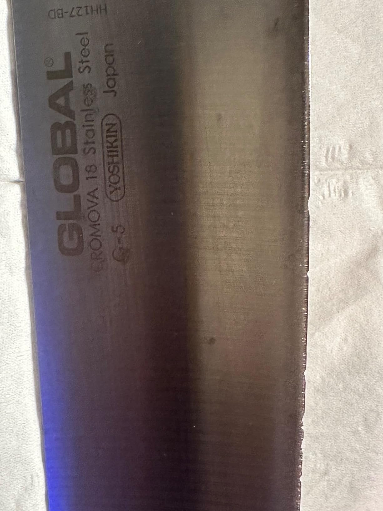 Global 7 Inch Vegetable Knife - Lightweight Japanese Stainless Steel customer photo 2