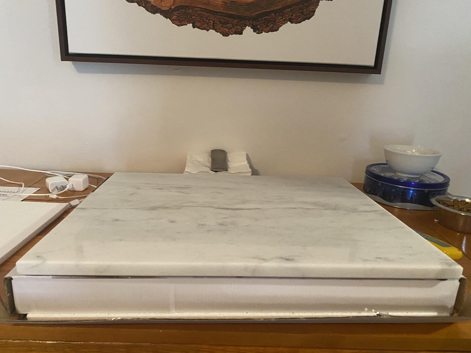 Fox Run 3829 Marble Pastry Board White, 16 x 20 x 0.75 inches customer photo 1