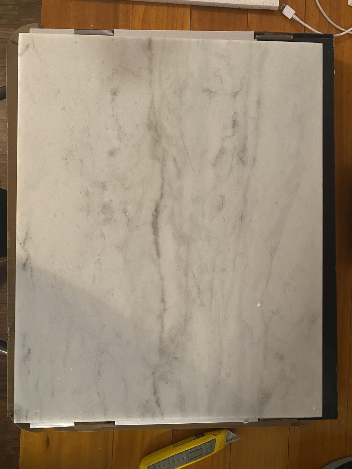 Fox Run 3829 Marble Pastry Board White, 16 x 20 x 0.75 inches customer photo 2