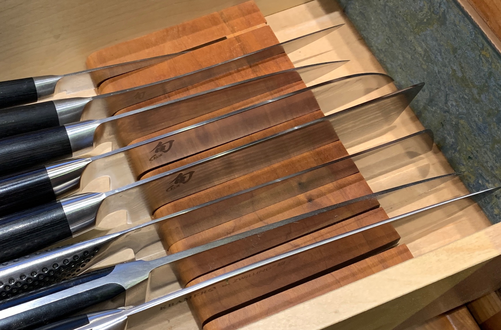 Shun Classic 7 inch Santoku Knife, Handcrafted in Japan, DM0702 customer photo 1