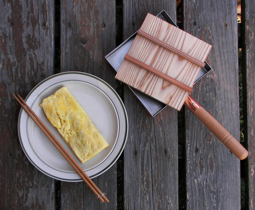 Asahi Cne117 Egg Pan Tamagoyaki Professinal Model, Wooden Lid 18cm Copper customer photo 1