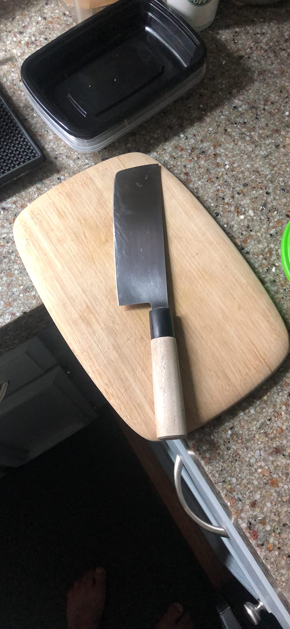 JapanBargain 1551, Non-Stick Yanagiba Sashimi Knife Japanese High Carbon Stainless Steel Sushi Chef Knife Made in Japan, 200mm customer photo 1