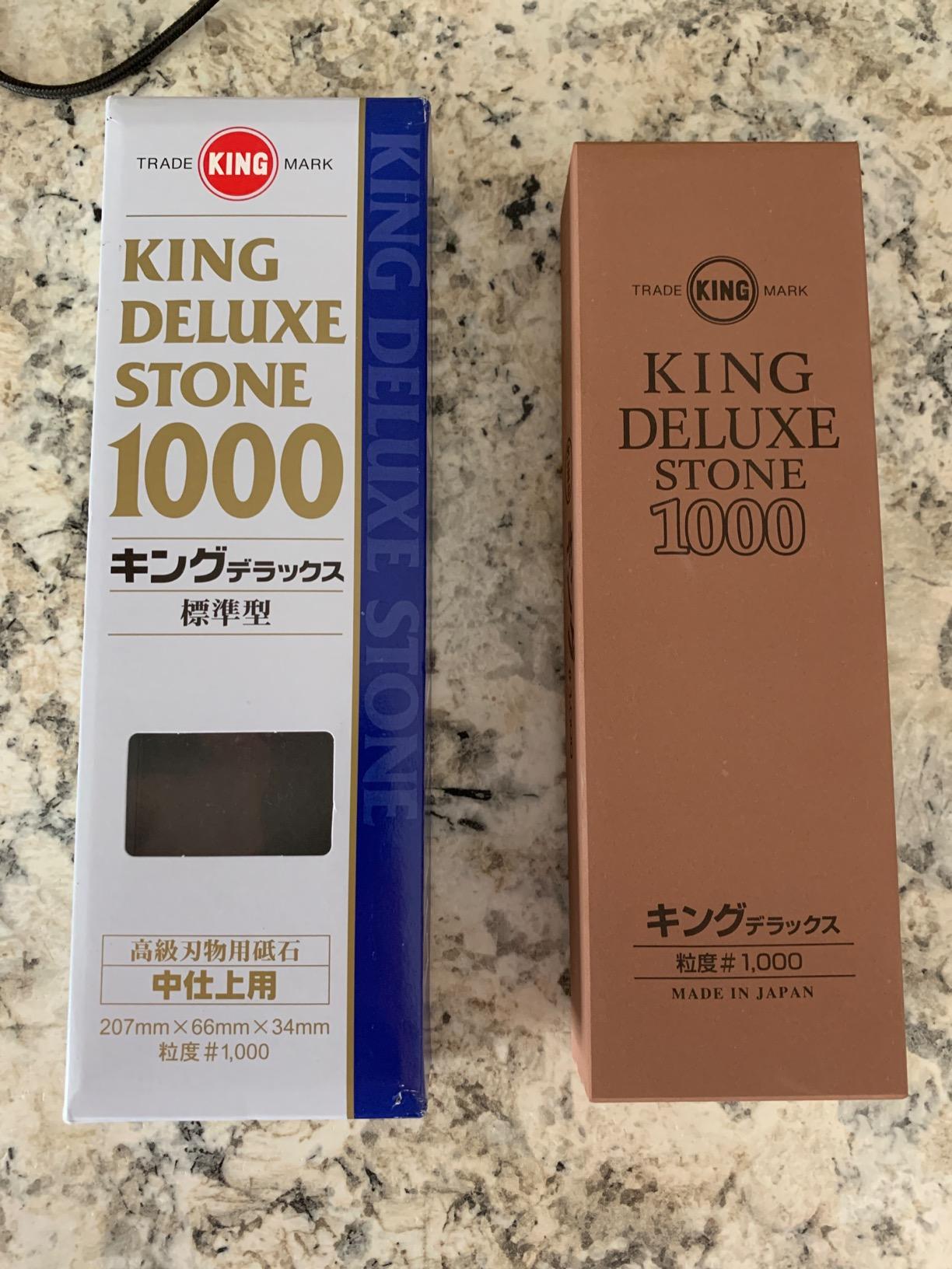 KING Grain Sharpening Stone, #1000, Medium customer photo 2