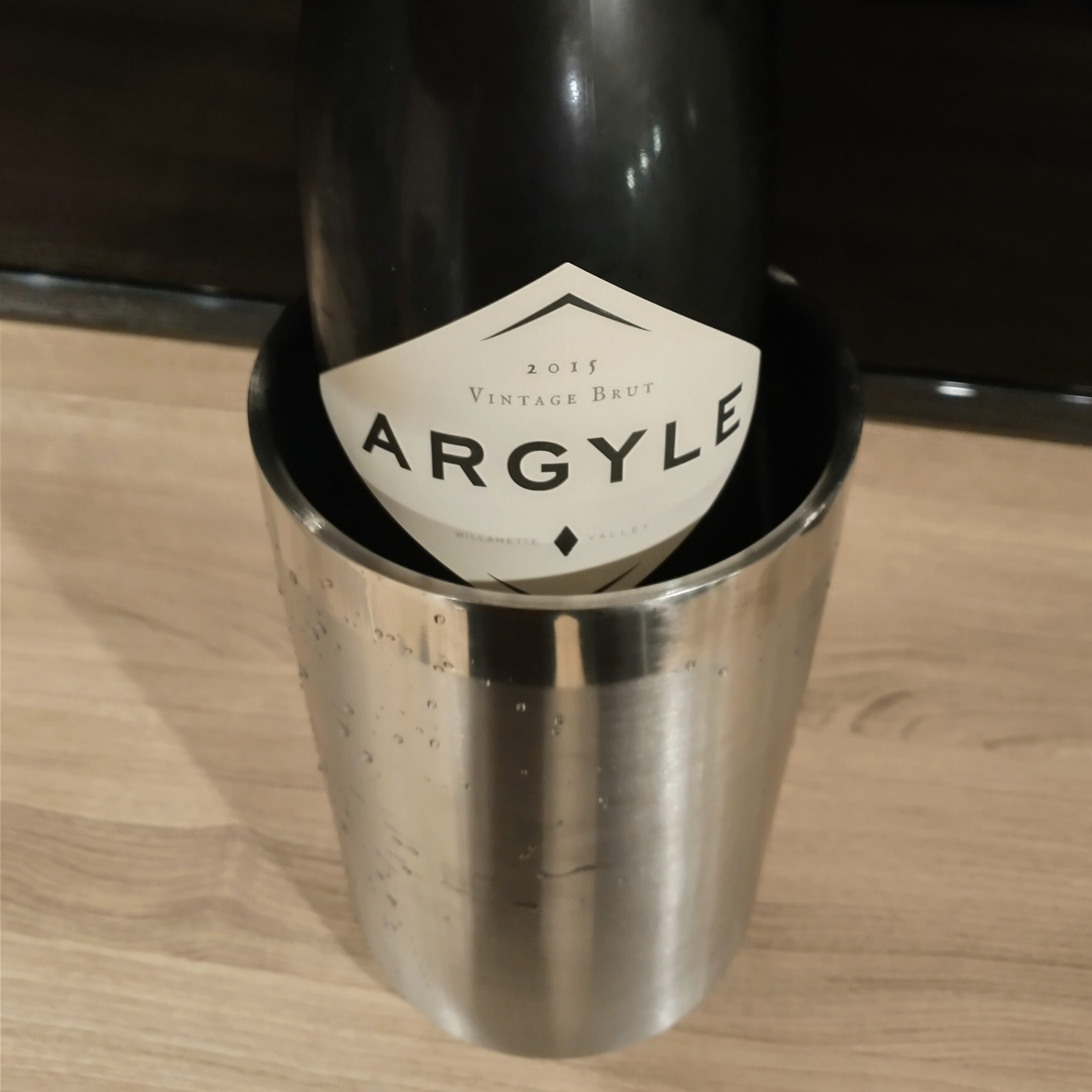 OGGI Stainless Steel Double Wall Wine Cooler - Insulated Tabletop Wine Chiller for White Wine & Champagne, Fits Most Standard Sized Bottles customer photo 1