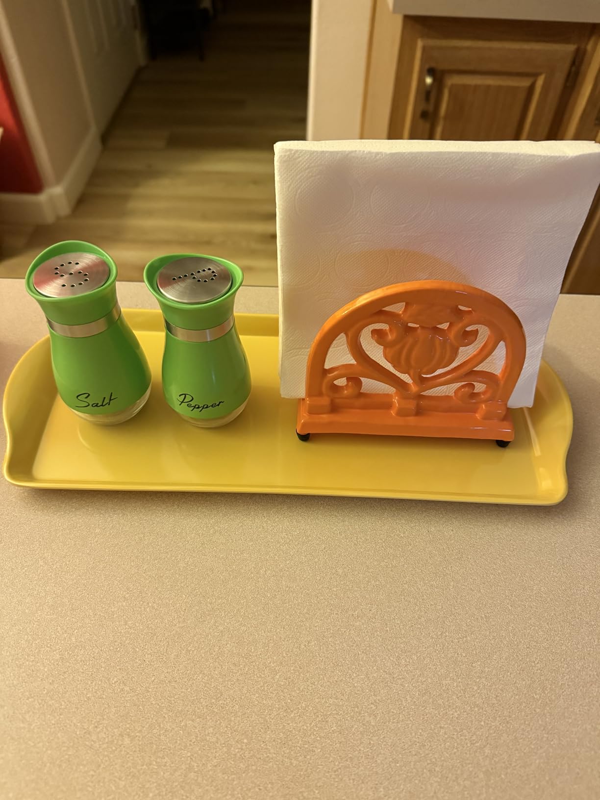 Reston Lloyd Melamine Plastic Tidbit Tray, BPA-Free, Food Safe, Multipurpose Platter Serving Tray, Bathroom/Table Organizer, Turquoise customer photo 1