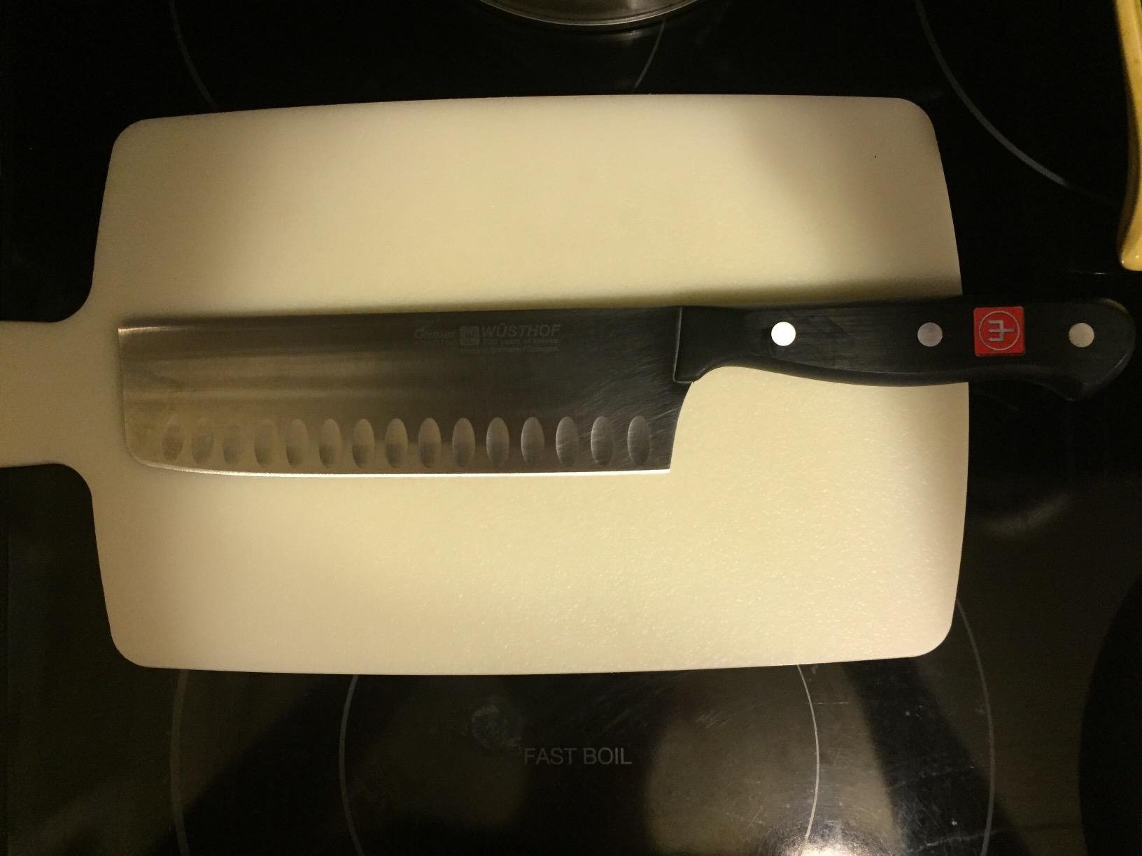 WÜSTHOF Model 4195-7, Gourmet 7 Inch Hallow Edge Nakiri customer photo 1