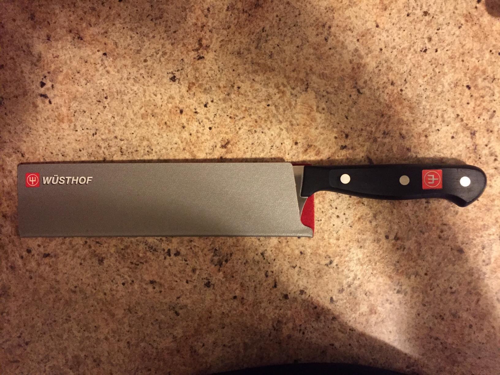 WÜSTHOF Model 4195-7, Gourmet 7 Inch Hallow Edge Nakiri customer photo 2