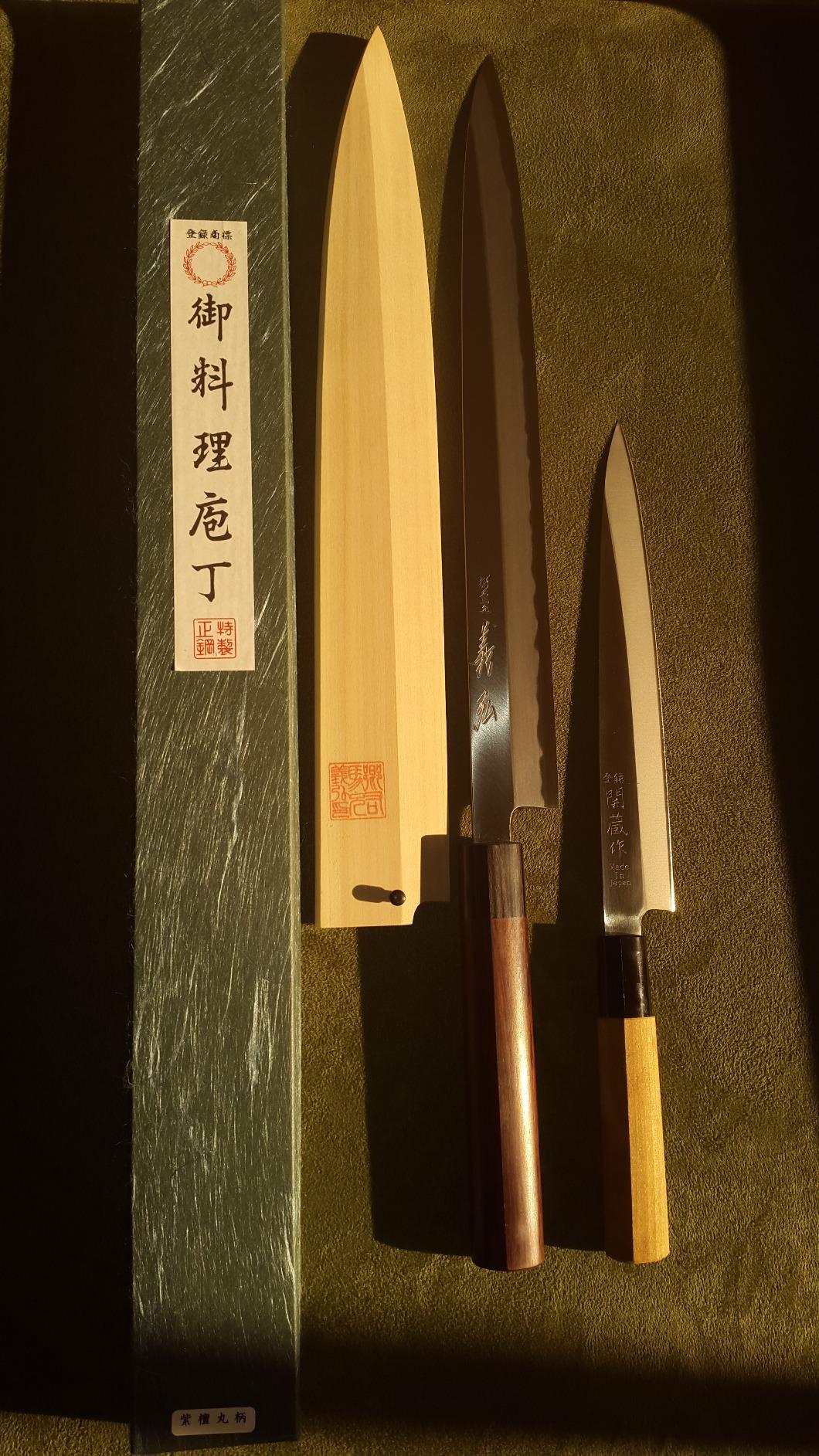 Yoshihiro Shiroko High Carbon Steel Kasumi Yanagi Magnolia Handle Sushi Sashimi Chef Knife (10.5'' (270mm)) customer photo 1