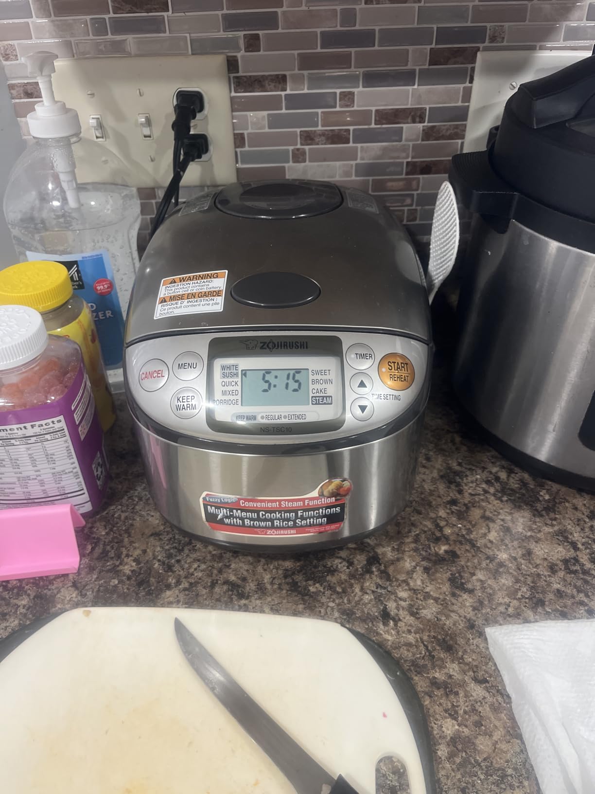 Zojirushi NS-TSC10 5-1/2-Cup (Uncooked) Micom Rice Cooker and Warmer, 1.0-Liter customer photo 2