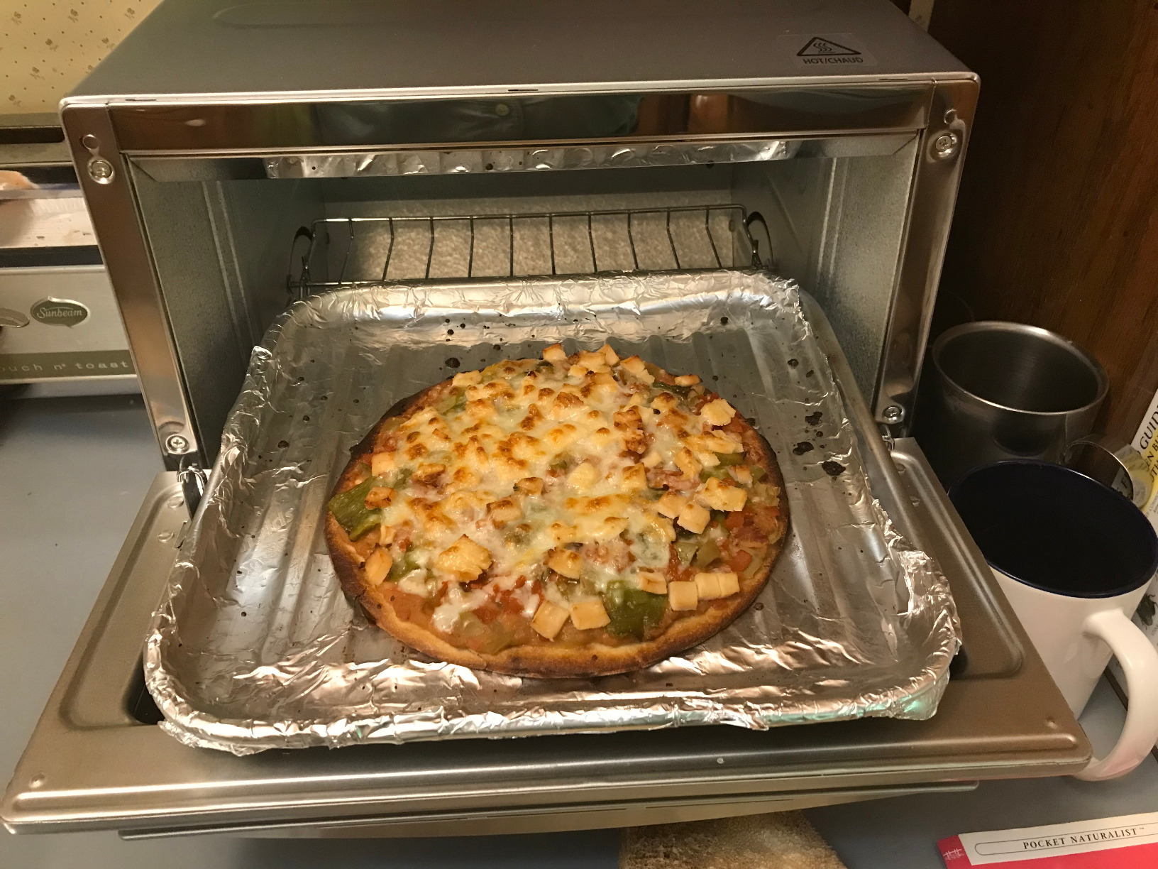 Panasonic FlashXpress Toaster Oven Countertop, 4-Slice Small Toaster Oven Compact Size with Double Infrared Heating, 6 Auto Cook Options and Precise Temperature Control, 1300W - NB-G110P (Silver) customer photo 1