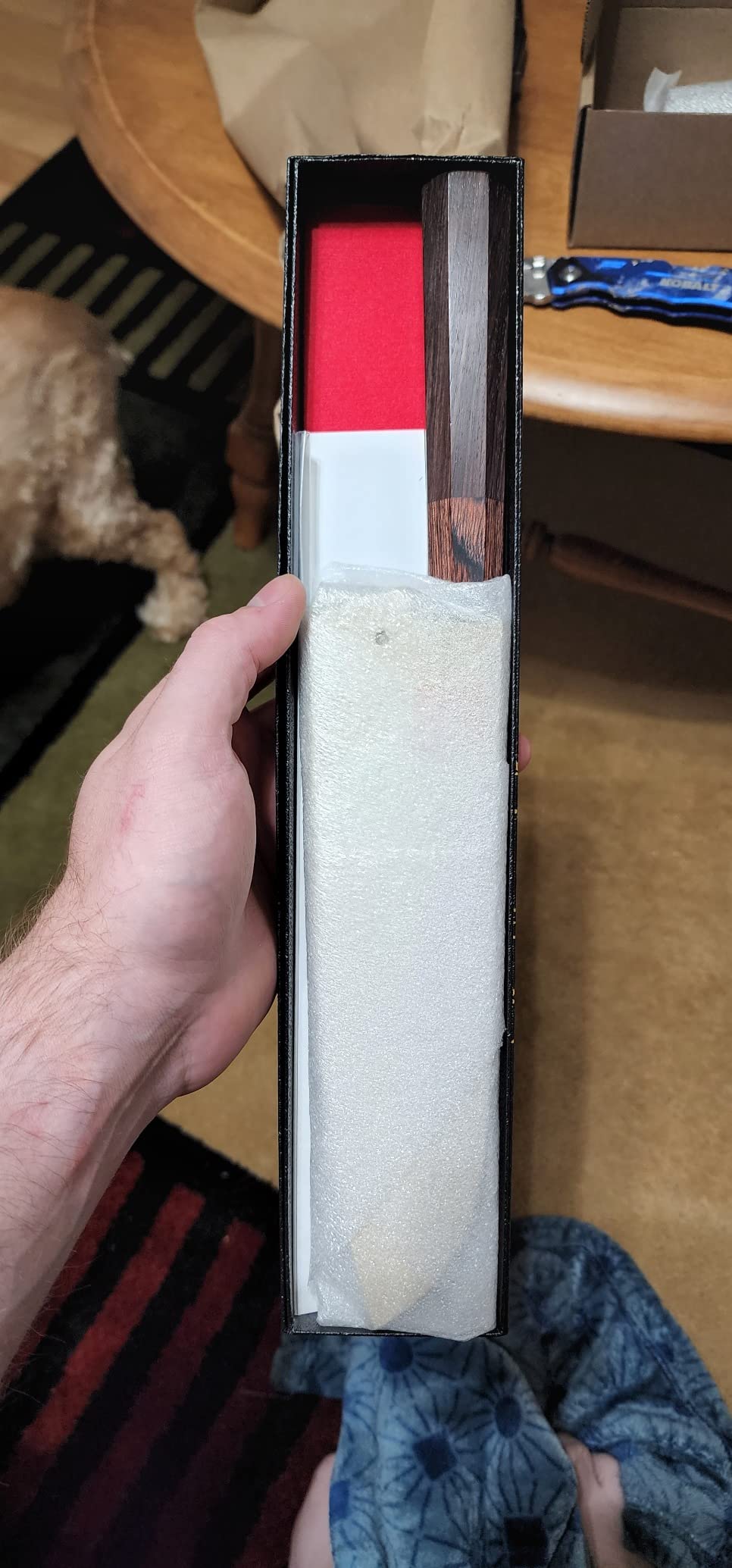 Yoshihiro VG10 46 Layers Hammered Damascus Santoku Japanese Multipurpose Chef Knife (7