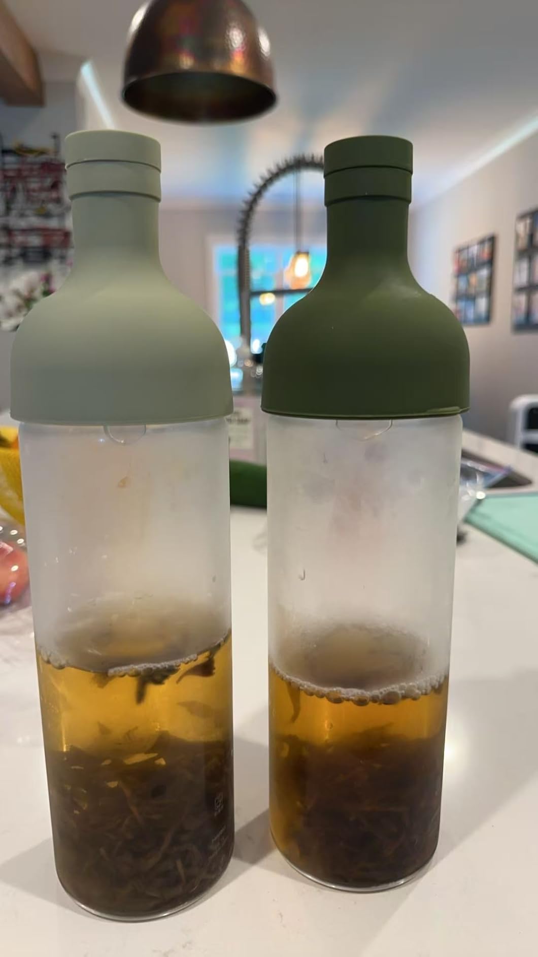 Hario Cold Brew Tea Wine Bottle, 750ml, Olive Green customer photo 1