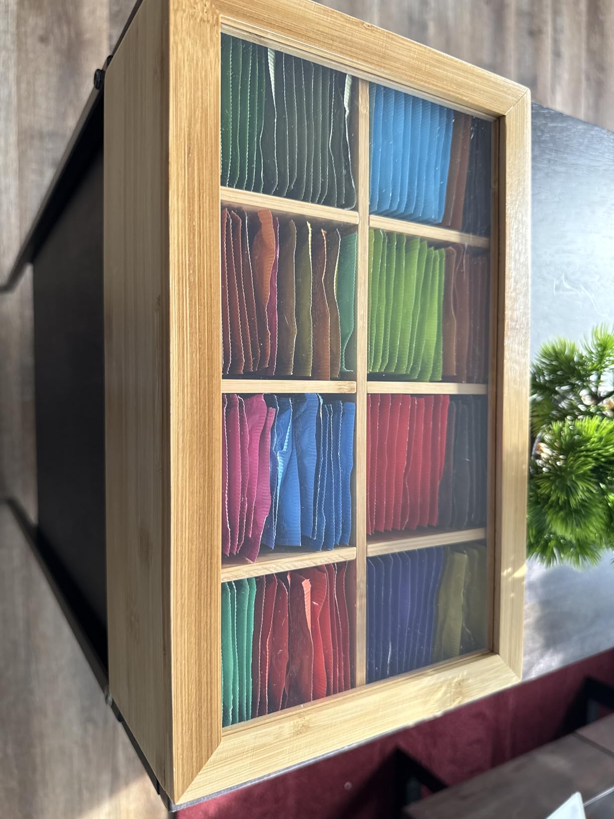 Oceanstar TB1323 Oceanstar Bamboo Tea Box, 12 Inch, Natural customer photo 2