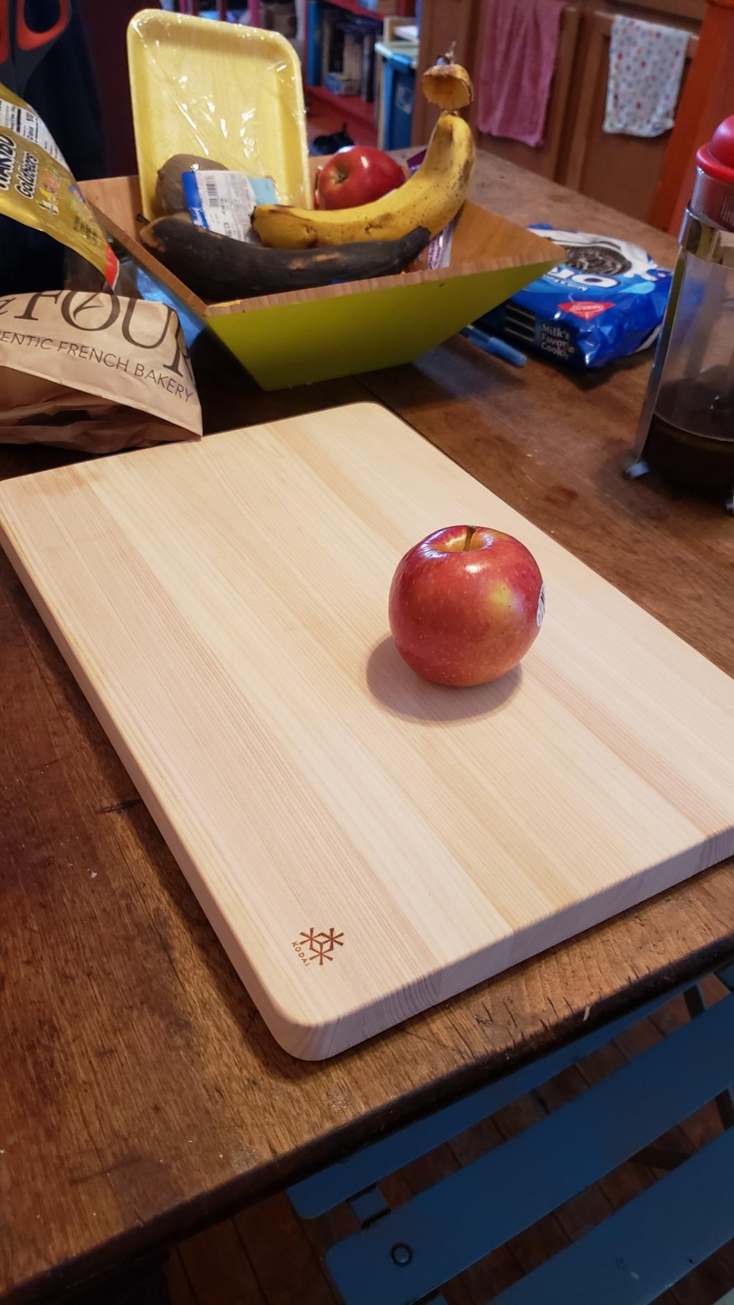 Hinoki Japanese Cypress Wood Cutting Board, Large customer photo 1