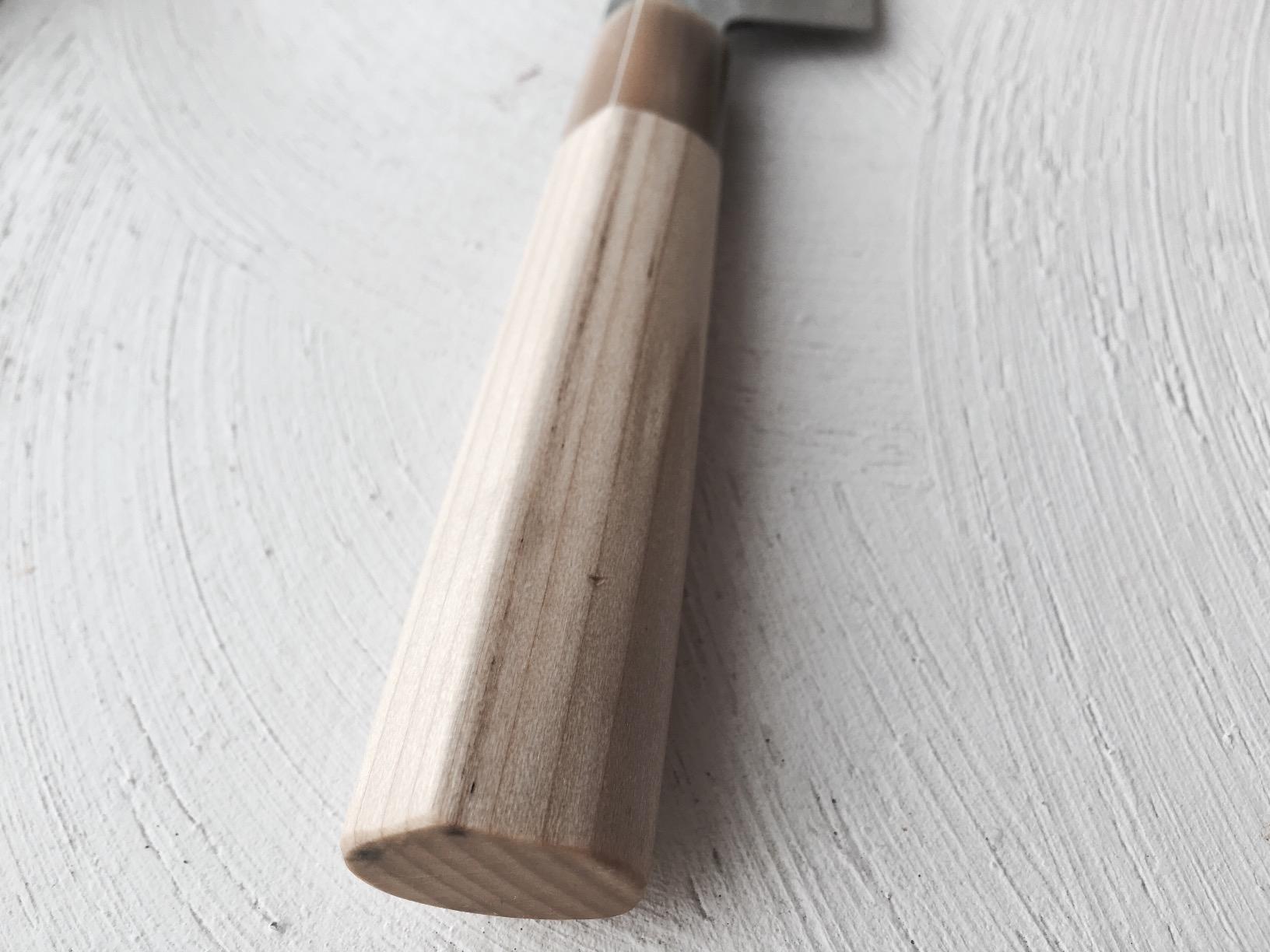 Yoshihiro VG10 46 Layers Hammered Damascus Santoku Japanese Multipurpose Chef Knife (Ambrosia Handle) customer photo 2