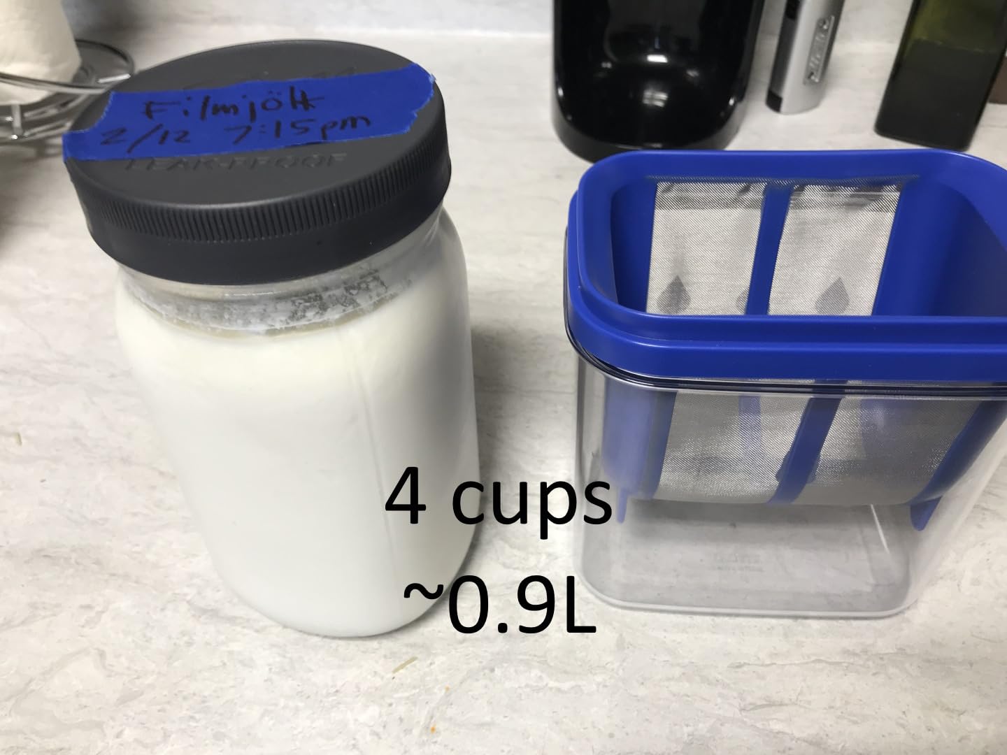 Akebono ST-3000 Drainer, Yogurt Maker, Made in Japan, Easy to Drain Yogurt, With Scale to Estimate Firmness, Holds 1 Pack of Commercially Available Yogurt customer photo 1