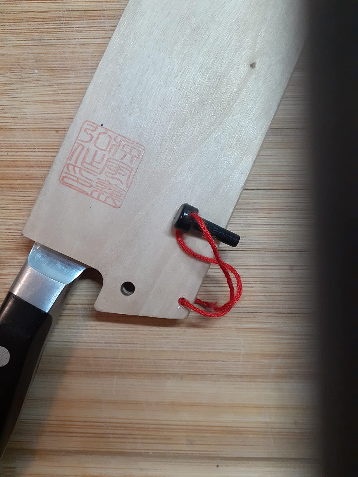 Yoshihiro Natural Magnolia Wood Saya Cover Blade Protector for Santoku (180mm)7in customer photo 2