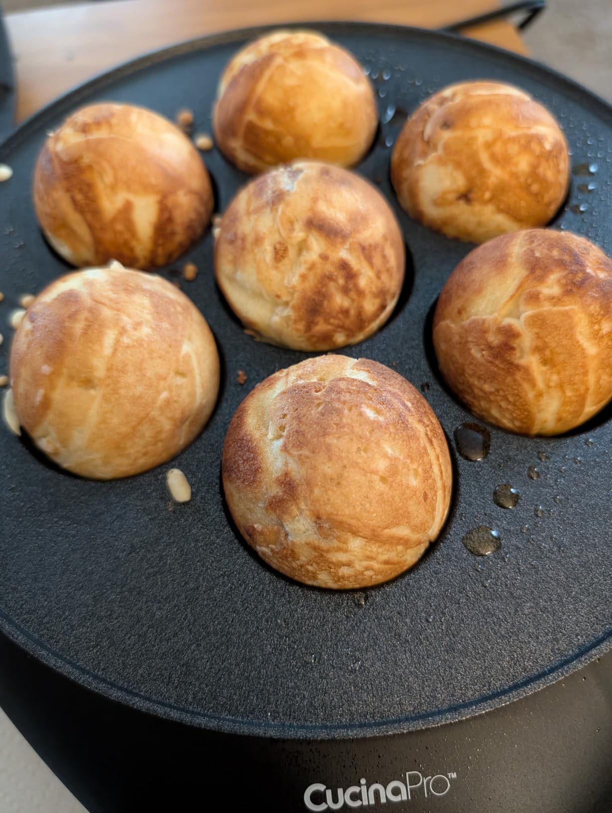 Ebelskiver Maker- Electric Non-stick Baker for Making Takoyaki, Ebelskiver or Octopus Balls, Aebleskivers, Donut Holes & Cake Pops, Unique Danish Mini Pancakes or Dessert Treat- Baking Gift for Her customer photo 1