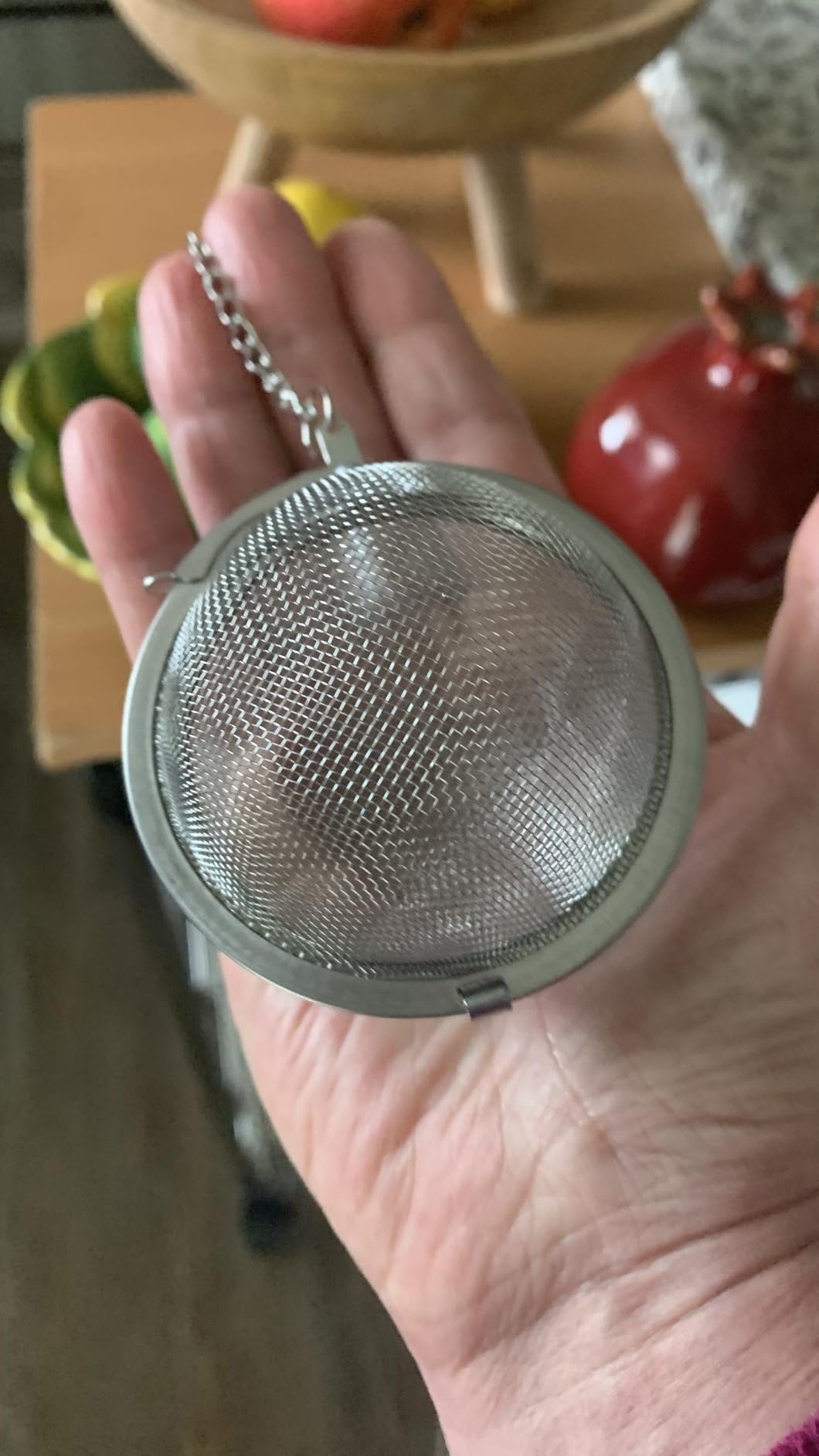 Fu Store 2pcs Stainless Steel Mesh Tea Ball 2.1 Inch Tea Strainers Teas Infuser Strainer Filters for Teas customer photo 1