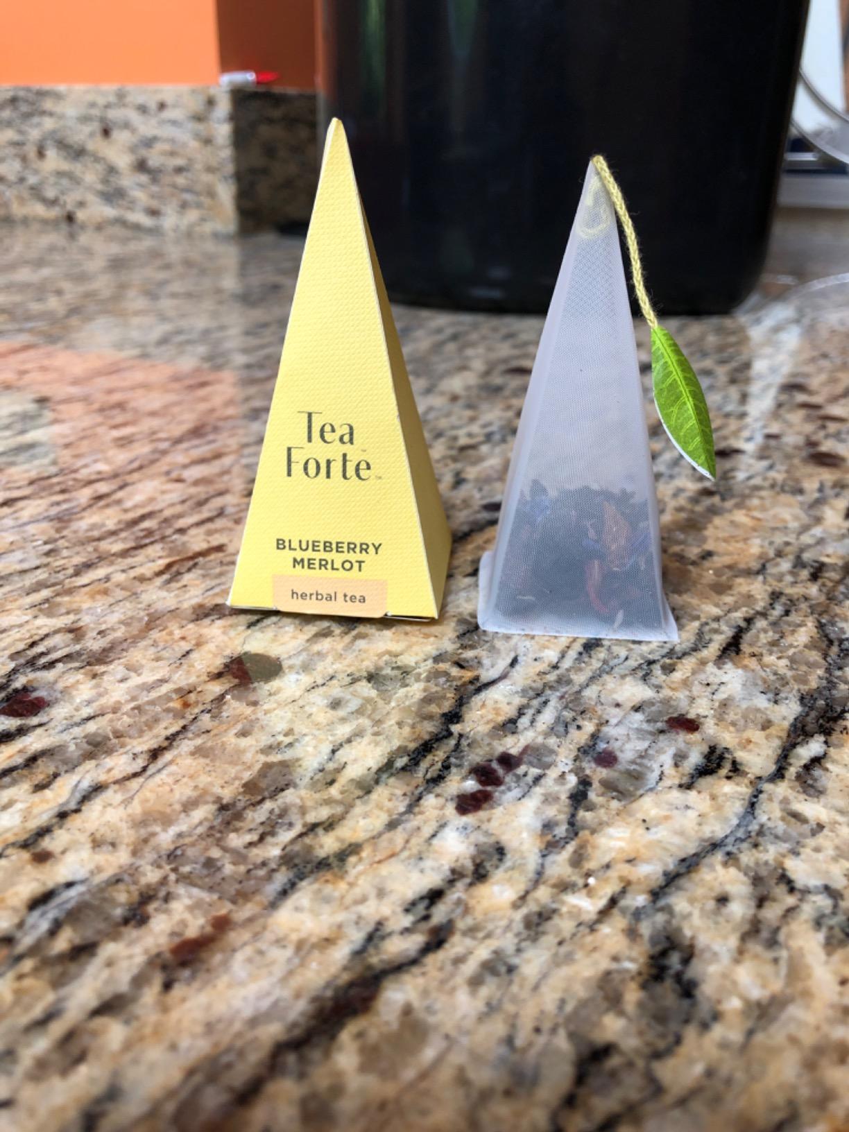 Tea Forte Premium Tea Chest Presentation Box Gift Set Sampler, 40 Count Individually Wrapped Handcrafted Pyramid Tea Infuser Bags, Herbal Tea customer photo 2
