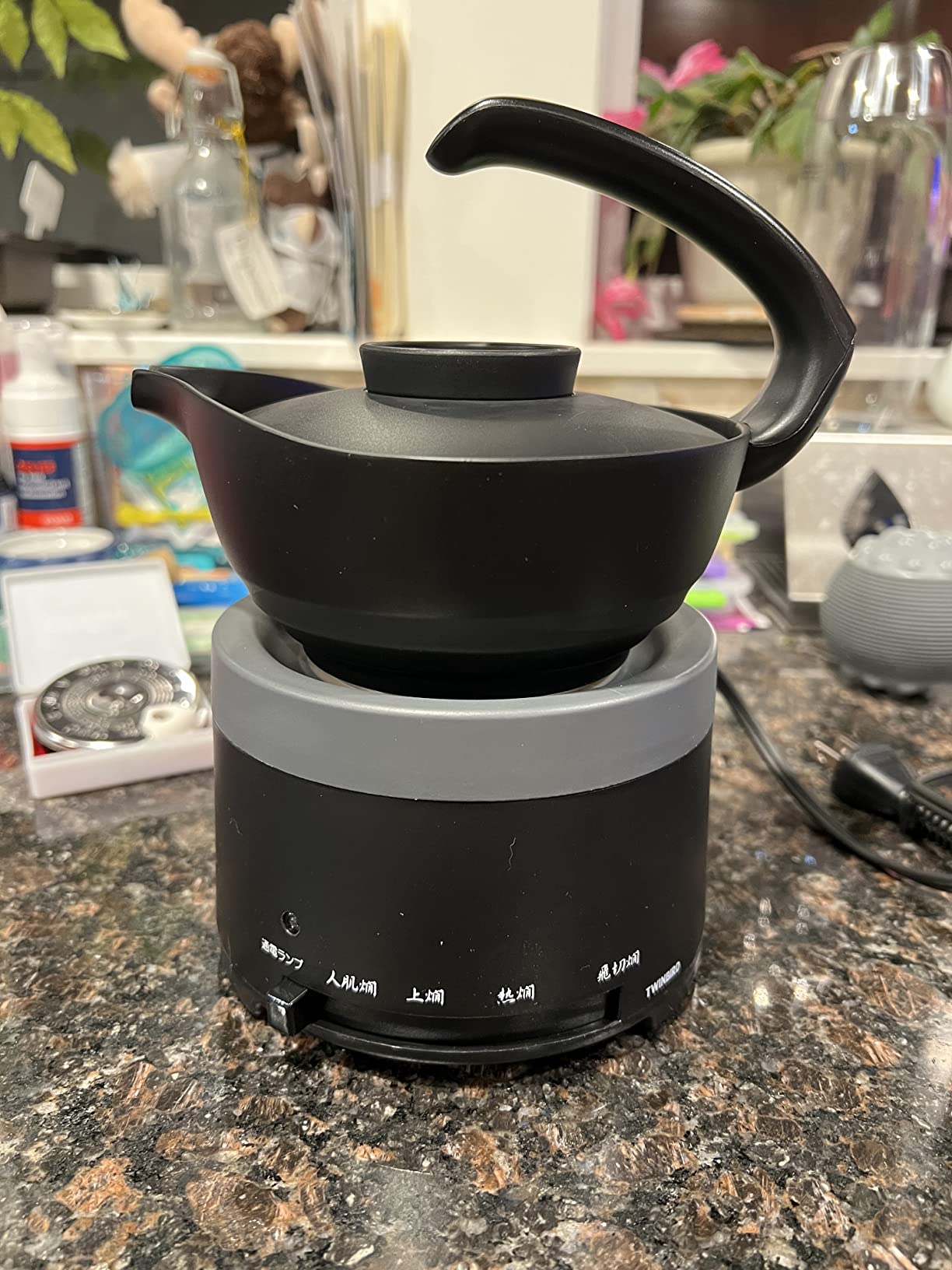 TWINBIRD Japanese Electric Sake Warmer Portable Atsukan Machine Black TW-D418B customer photo 2