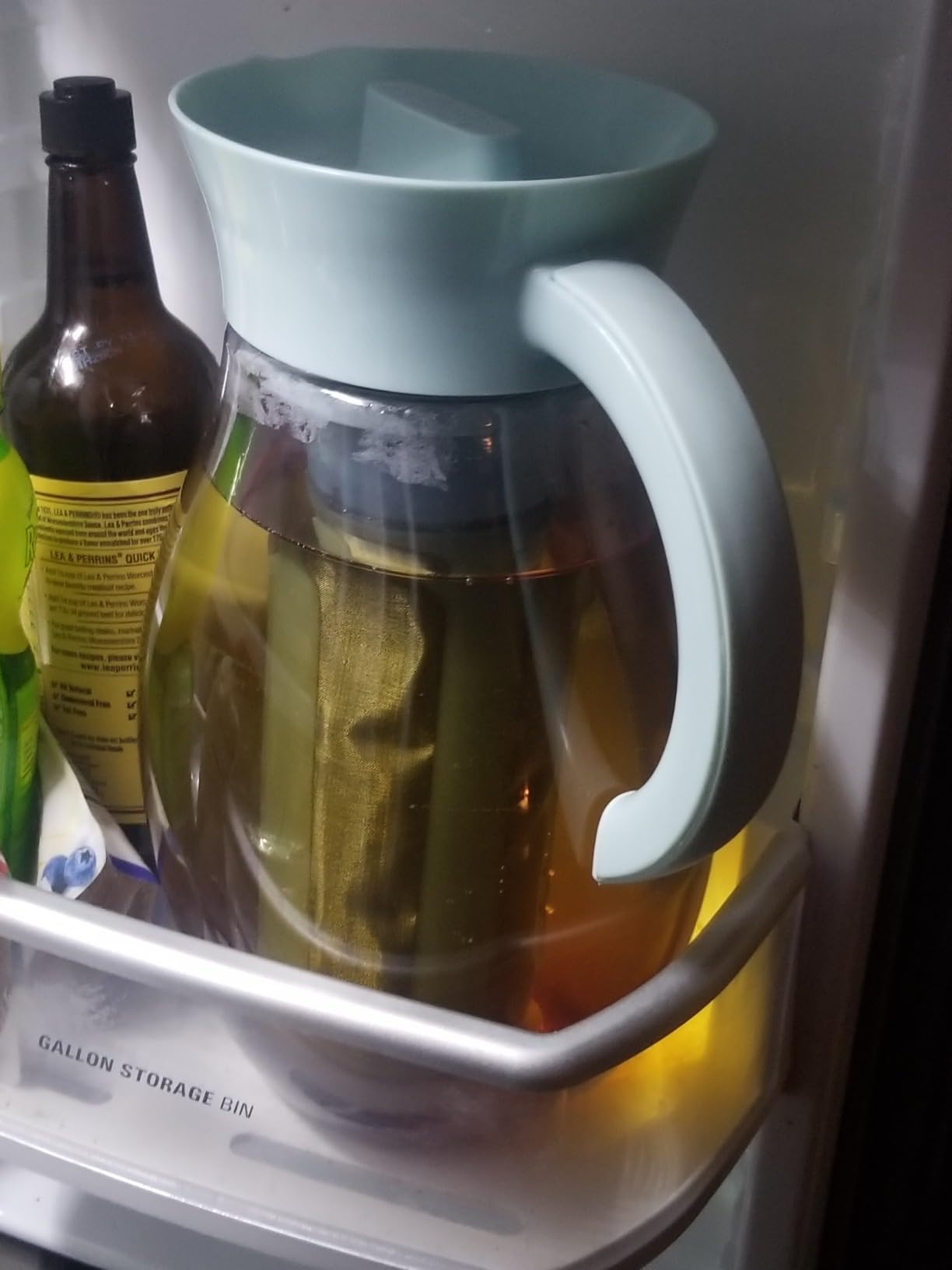 Primula The Big Iced Tea Maker and Infuser, Plastic Beverage Pitcher with Leak Proof, Airtight Lid, Fine Mesh Reusable Filter, Made without BPA, Dishwasher Safe, Green customer photo 1