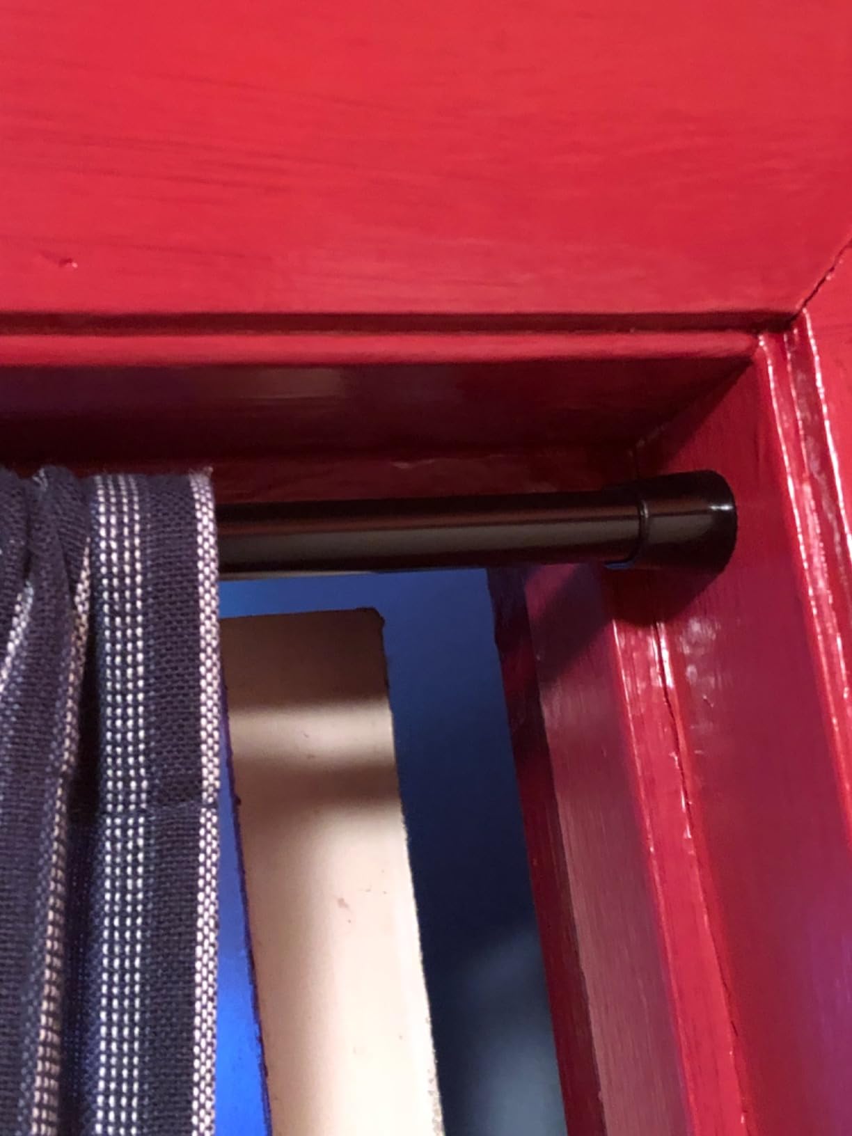 Narumi Vertical Stripe Navy Blue Cotton Cloth Japanese Noren Long Type Curtain Tapestry, 170 x 85 cm customer photo 1