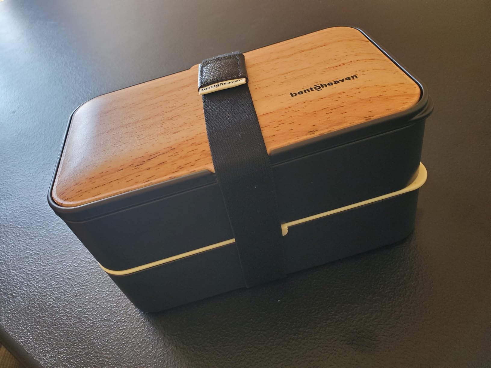 Bentoheaven Premium Bento Box Adult Lunch Box with Compartments for Women & Men, Set of Utensil & Chopsticks & Dip Container, Cute Japanese Kids Bento Lunch Box, Microwavable (Symph Onyx) customer photo 12