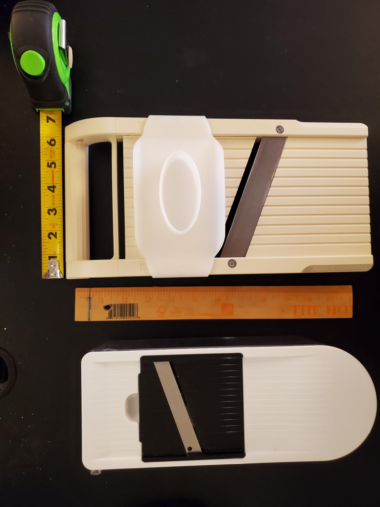 Benriner Mandoline Slicer with 4 Blades, Japanese Stainless Steel, BPA Free, 12.75 x 3.625-Inches, Beige customer photo 2