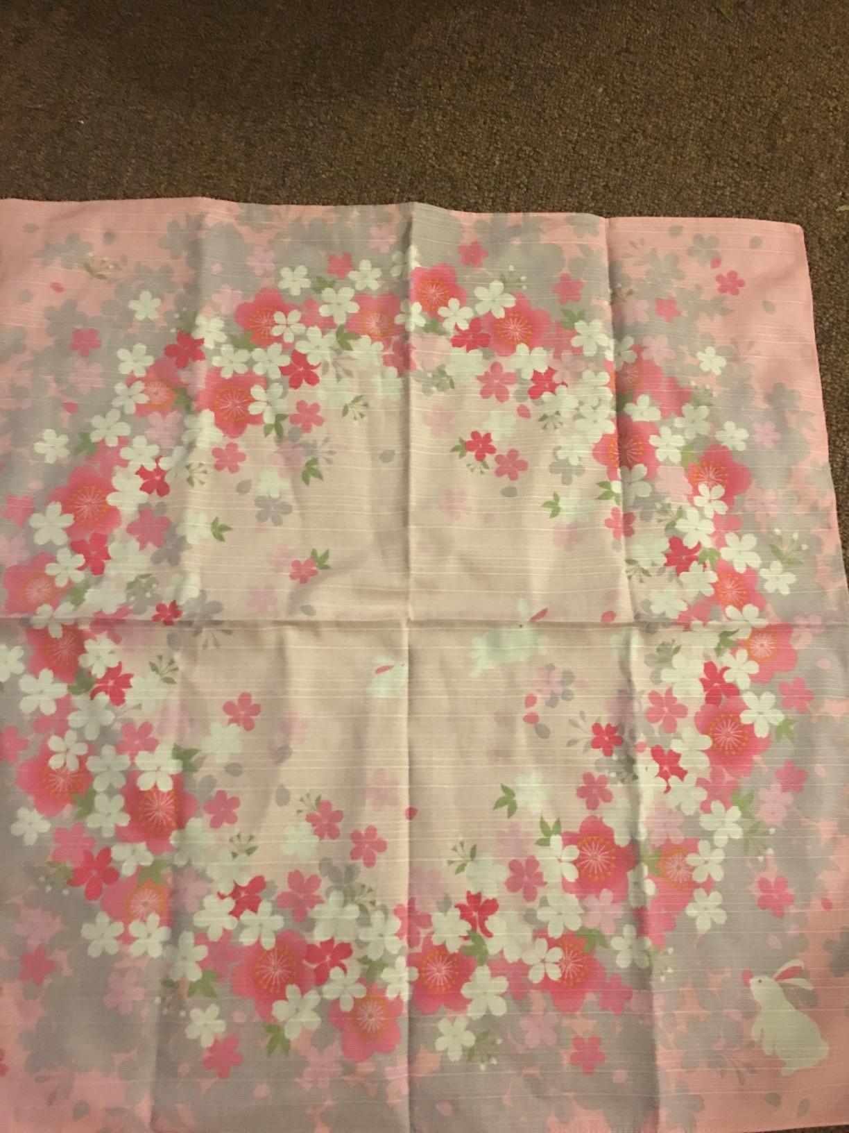 FUROSHIKI- Japanese Traditional Wrapping ( Sakura and Rabbit ) Brand: OPHERA customer photo 2