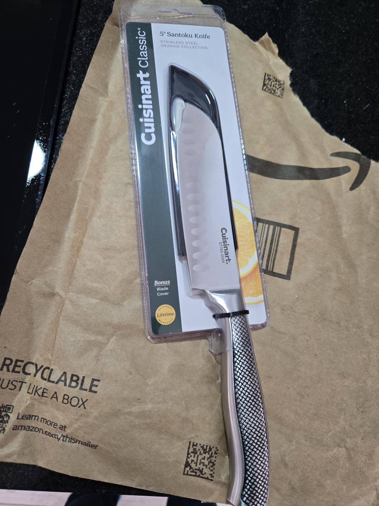 Cuisinart C77SS-5SAN Graphix Collection Santoku Knife, 5