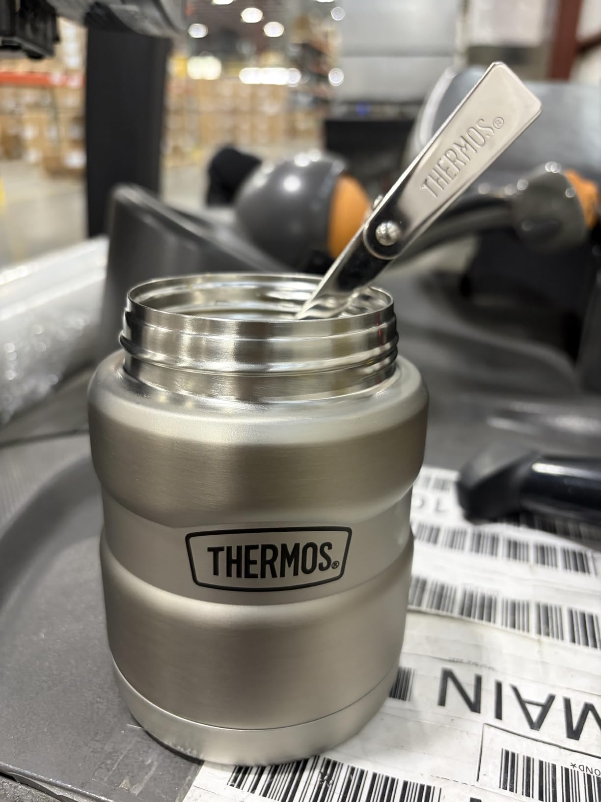 THERMOS Stainless King Vacuum-Insulated Food Jar, 24 Ounce, Matte Steel customer photo 1