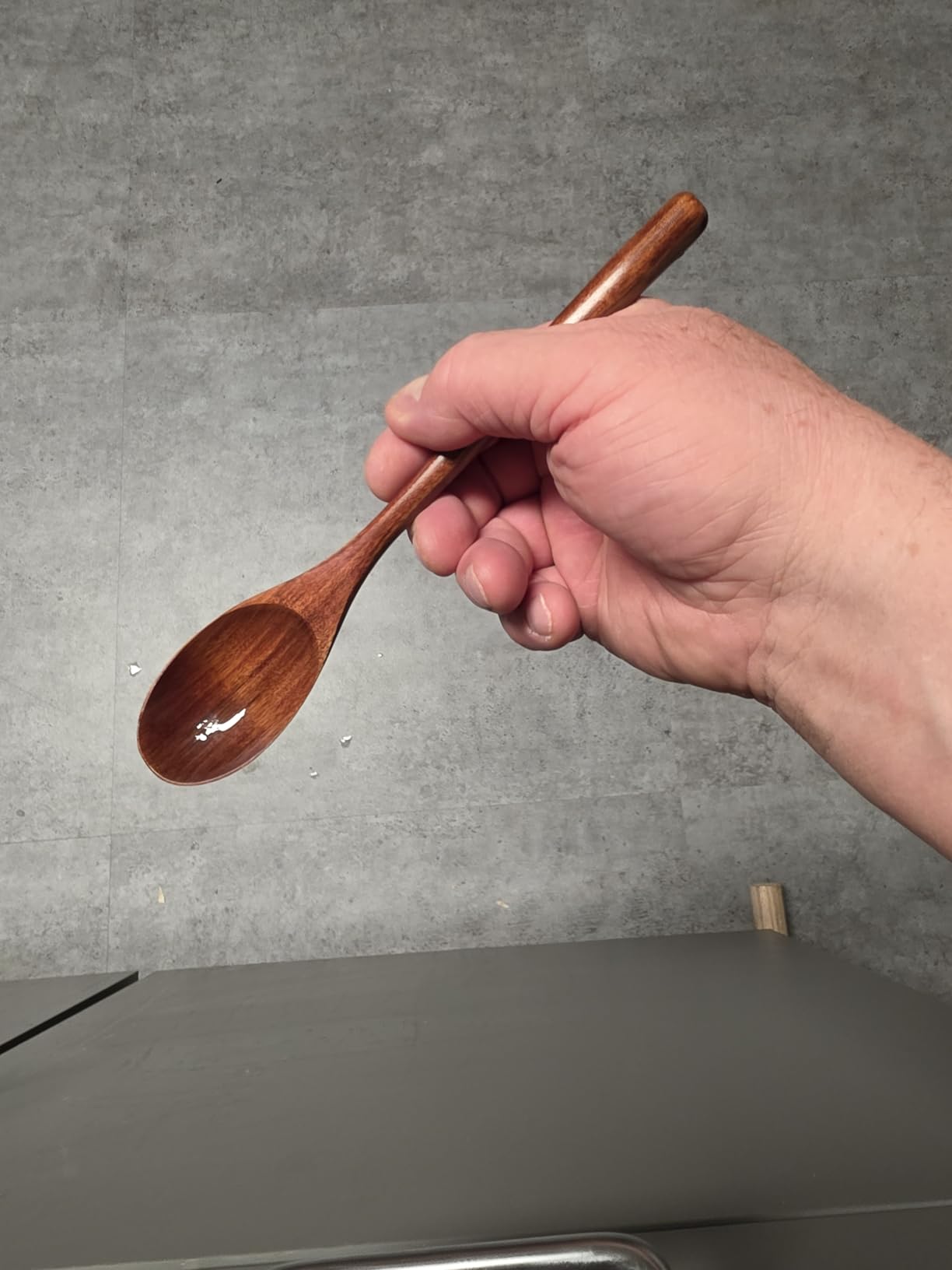 AOOSY Spoons, Wooden Spoons for Eating, 6 Pieces Japanese Natural Soup Spoons Wooden Spoon for Cooking Mixing Stirring Honey Tea Soda Dessert Coconut Bowl Nonstick Pots Kitchen customer photo 2