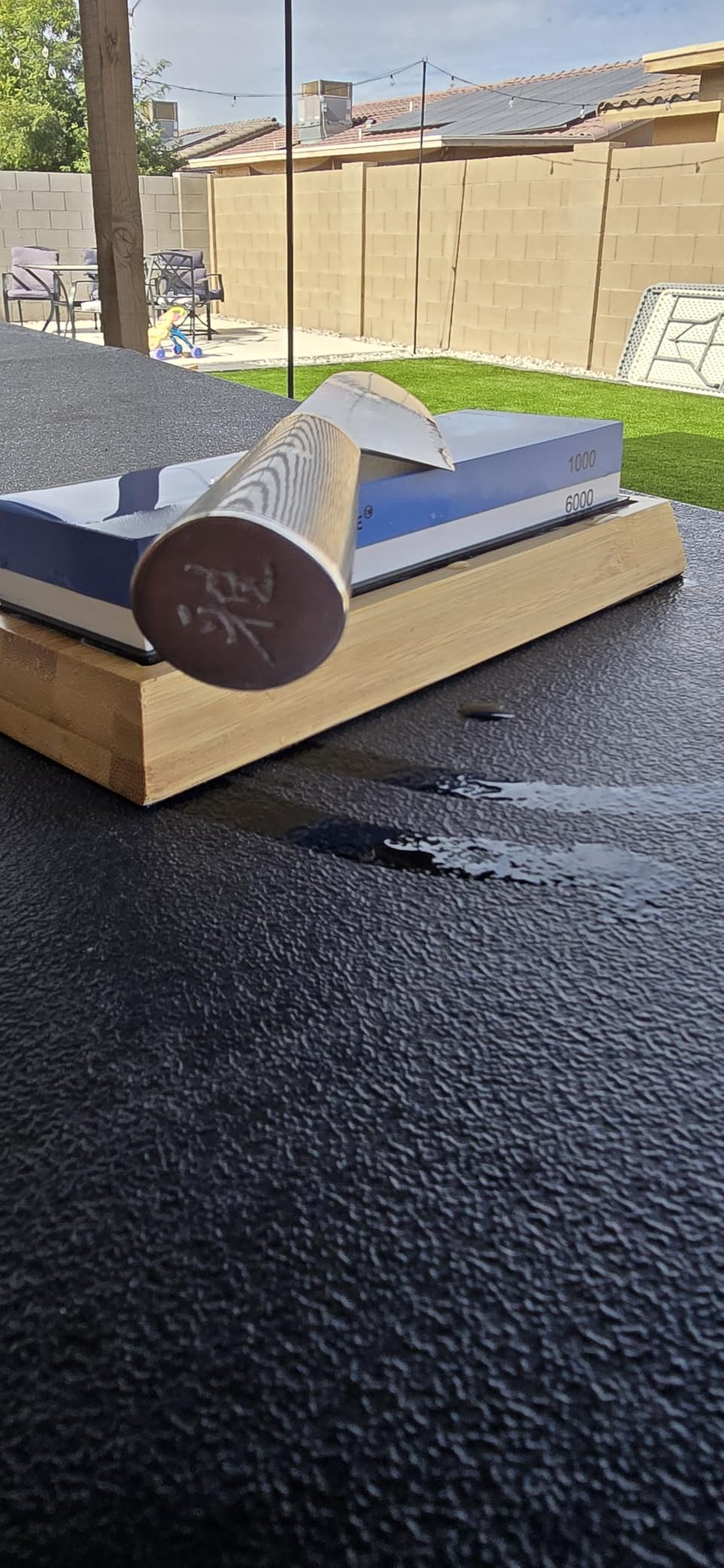 Sharp Pebble Premium Whetstone Knife Sharpening System - 1000/6000 Grit Whetstone Knife Sharpener & Honing Kit with Angle Guide & Non-Slip Bamboo Base - Guided Beginner Instructions customer photo 2