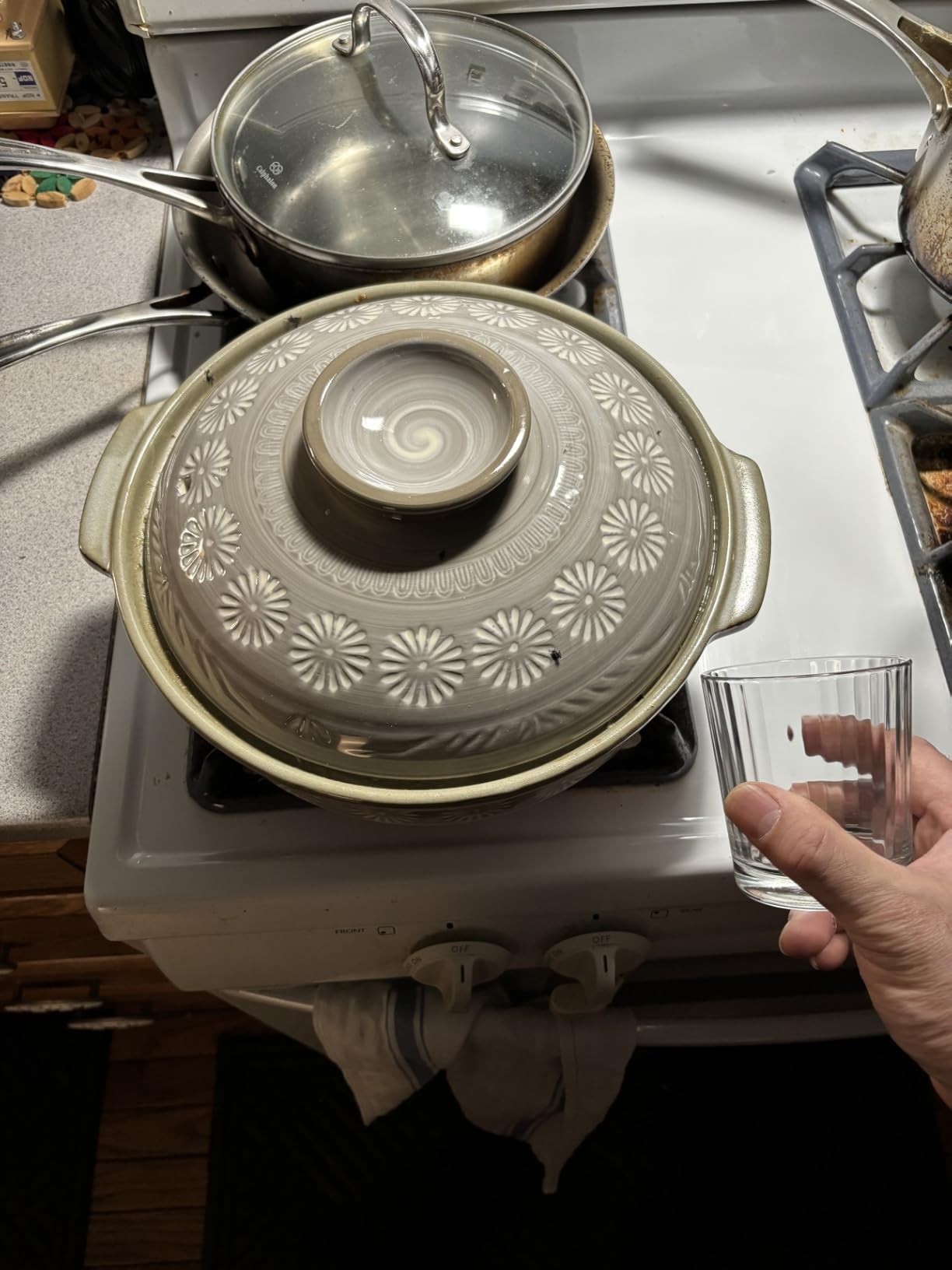 Kotobuki Donabe Japanese Hot Pot, Large, Gray customer photo 4