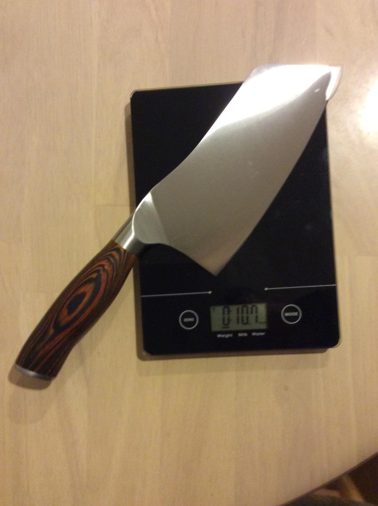 TUO Vegetable Cleaver Knife, Chinese Chef Knife 7 inch Meat Cleaver with Pakkawood Handle, Stainless Steel Butcher Chopper for Home Kitchen - Fiery Phoenix Series customer photo 2