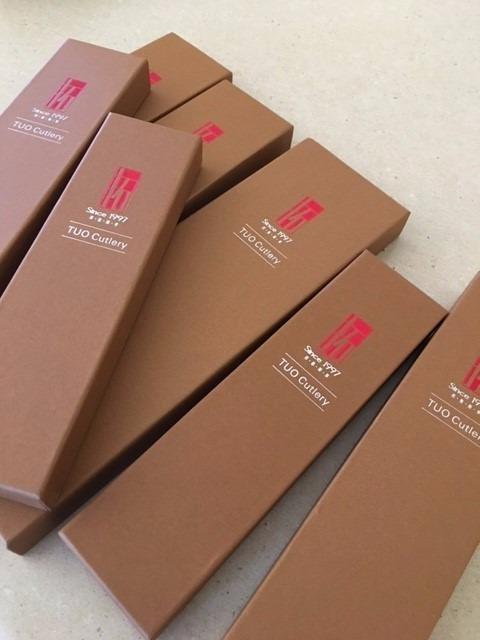 TUO Utility Knife, 5 inch Small Kitchen Knife for Paring & Slicing, with Ergonomic Pakkawood Handle, High Carbon German Stainless Steel - Fiery Phoenix Series customer photo 2