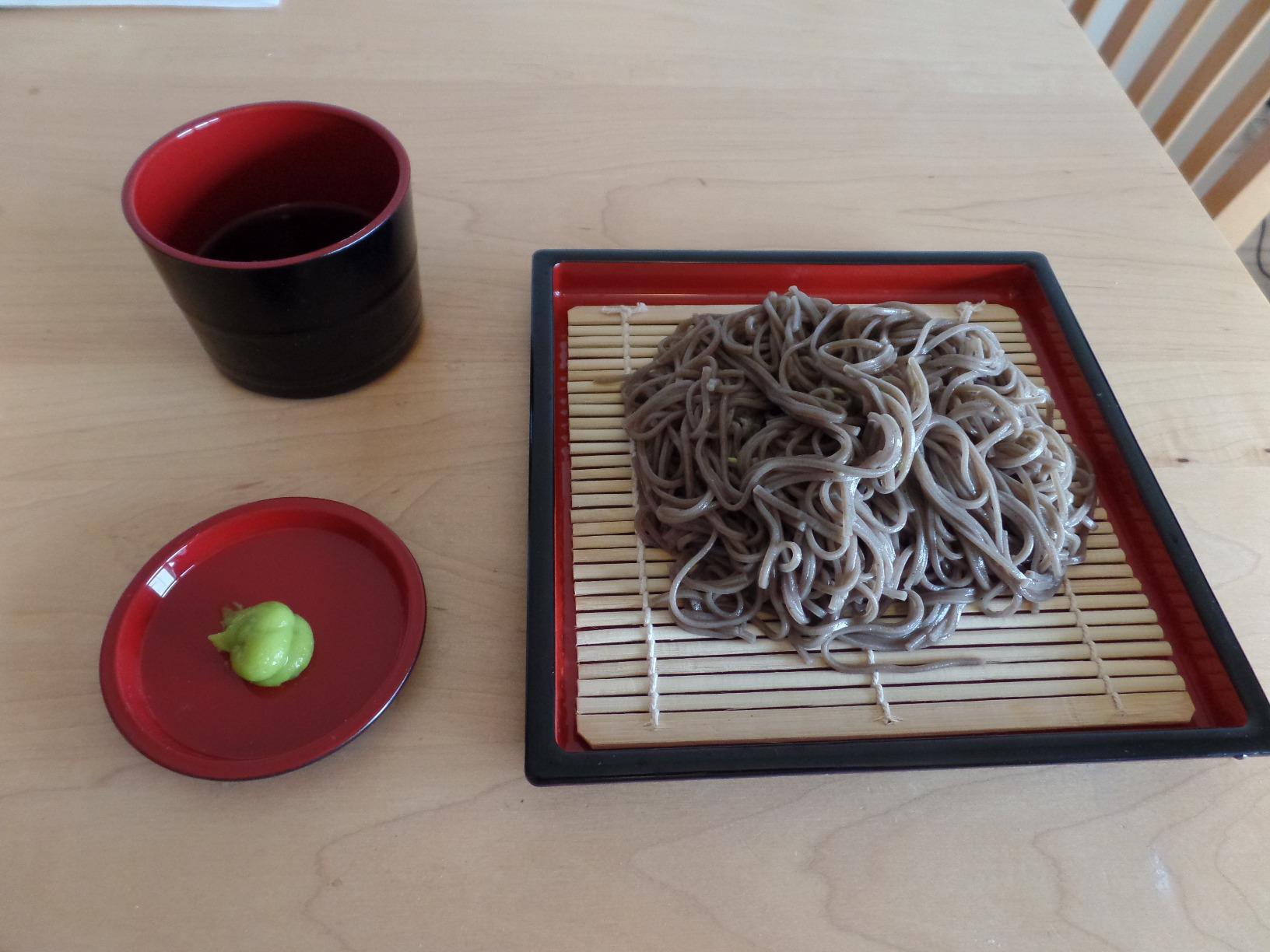 MySushiSet - Japanese Square Zaru Soba Noodle Tray with Tsuyu Dipping Cup Red customer photo 1