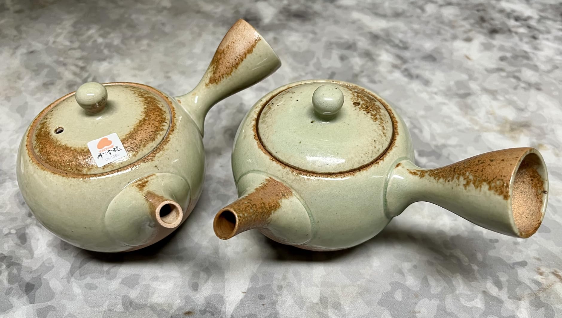 Tokoname Y715 Isshin Ash Glazed Round Teapot, Tea, 8.1 fl oz (230 ml) customer photo 1