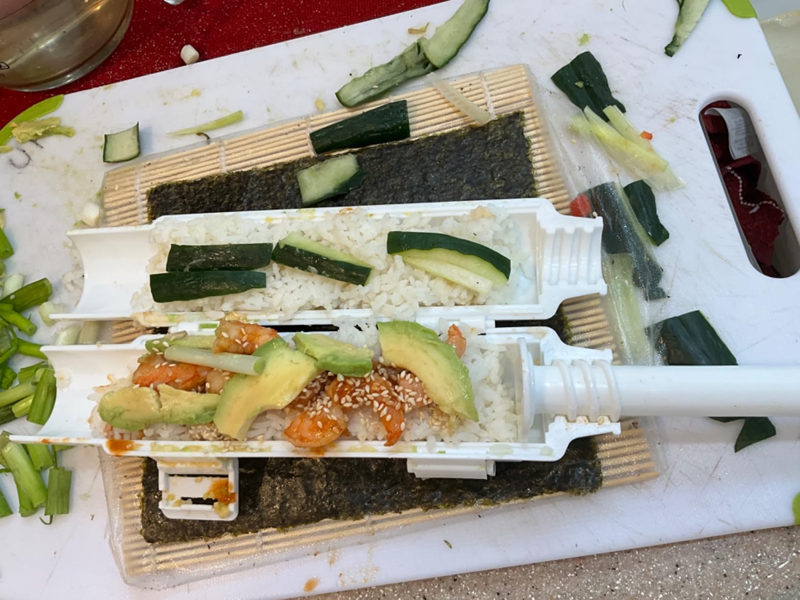Sushedo Sushi Bazooka, Sushi Making Kit, Sushi Roller Maker, Sushi Tube Machine customer photo 1