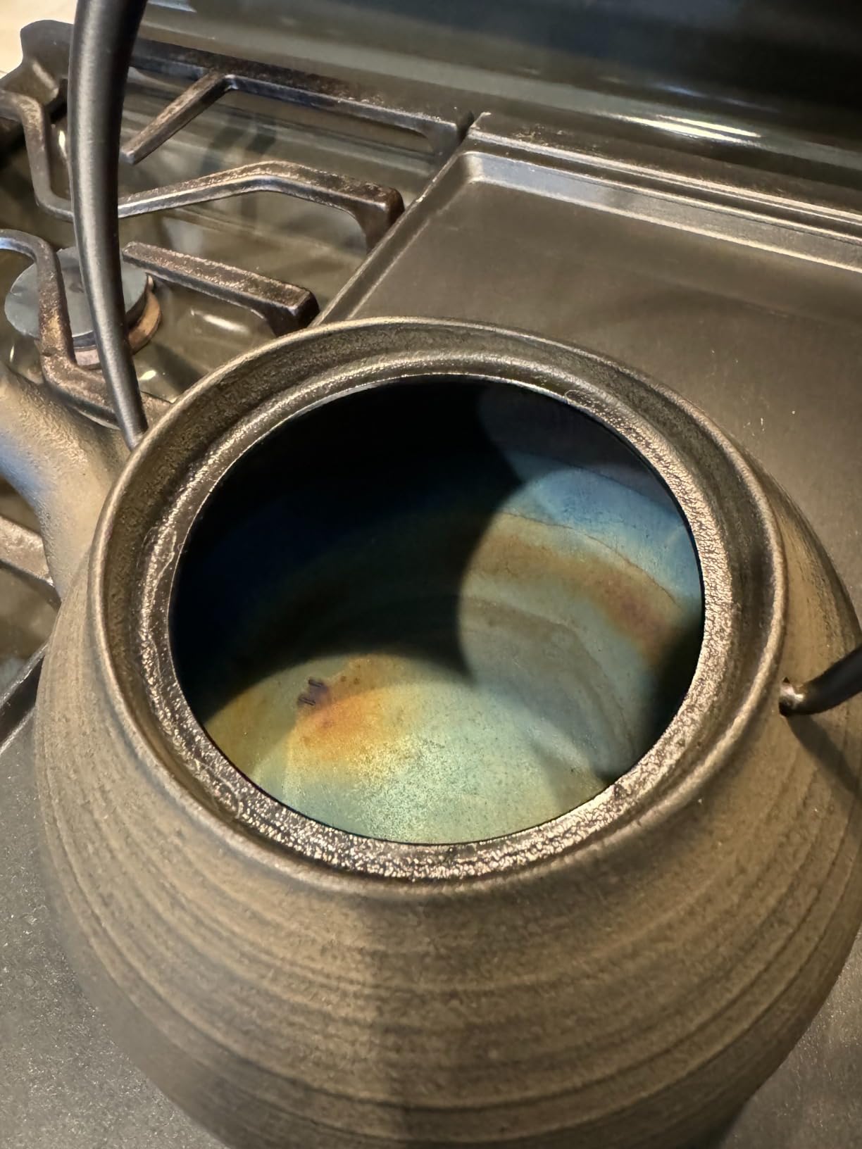 ITCHU-DO HAKEME Japanese Cast Iron tea Kettle Nambu Tetsubin 1000ml customer photo 2