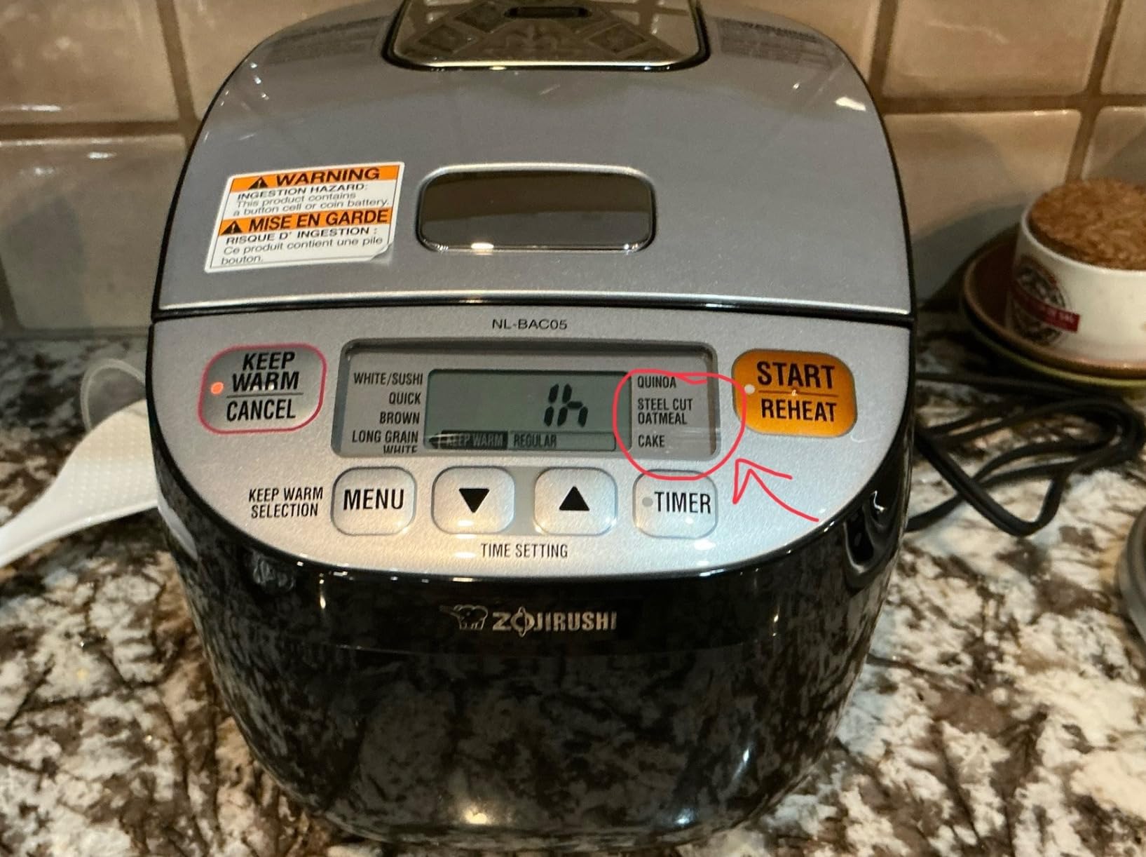 612252-NL-BAC05SB Micom Rice Cooker and Warmer, Silver Black customer photo 2