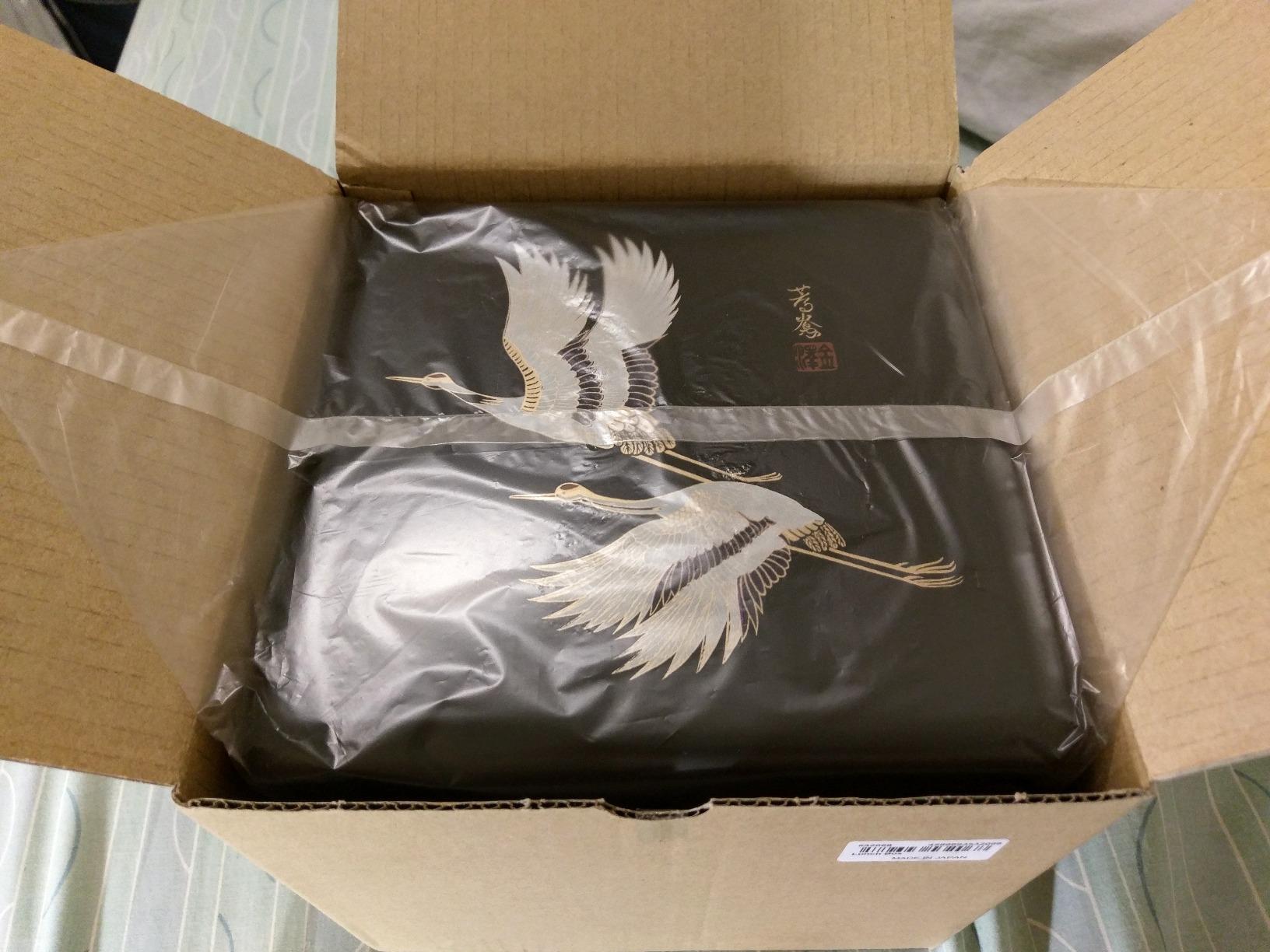 JapanBargain 4118, Jubako Box Japanese Traditional 3 Tiers Stack Box Food Candy Snack Container Bento Box Made in Japan, Plastic Lacquered, Red Crane, 1-Pack customer photo 1