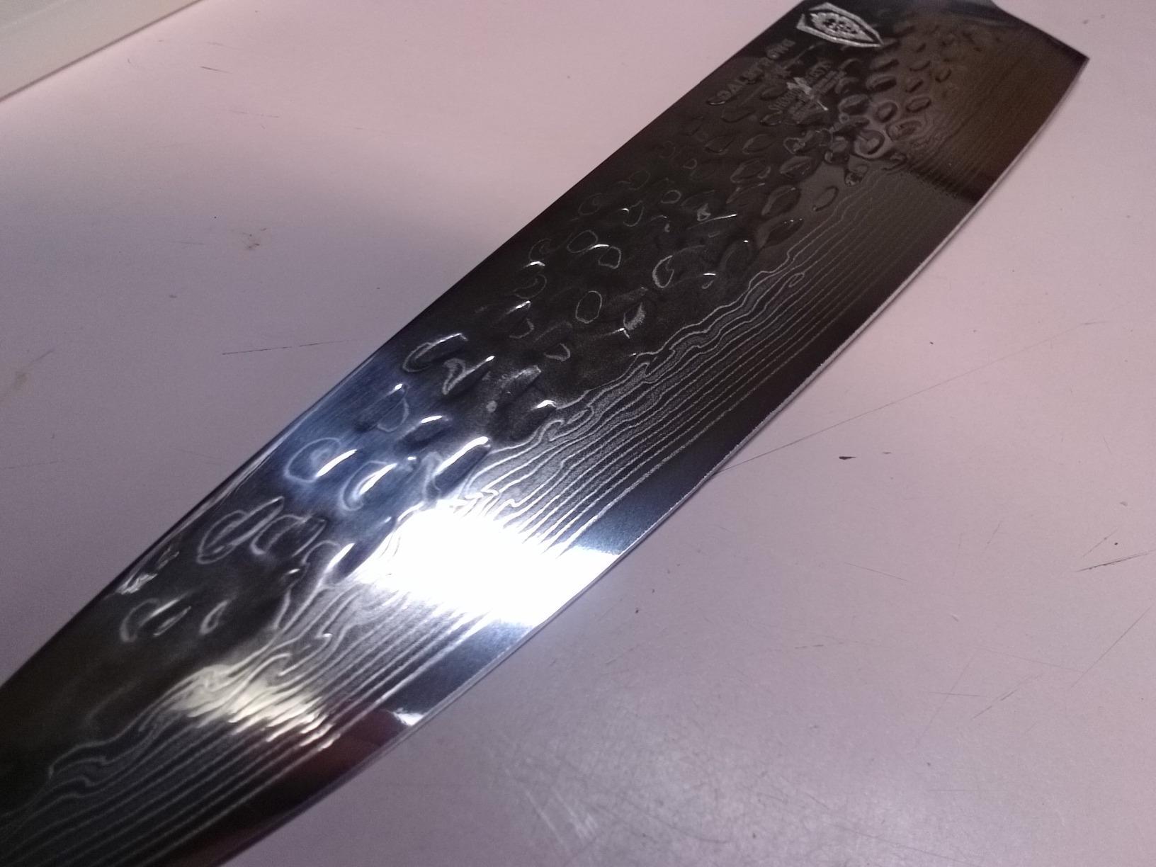 Dalstrong Chef Knife - 10.25 inch Blade - Shogun Series ELITE - Damascus - Japanese AUS-10V Super Steel - G10 Black Handle - Razor Sharp Kitchen Knife - Hammered Finish - Chef's Knife - Sheath customer photo 2