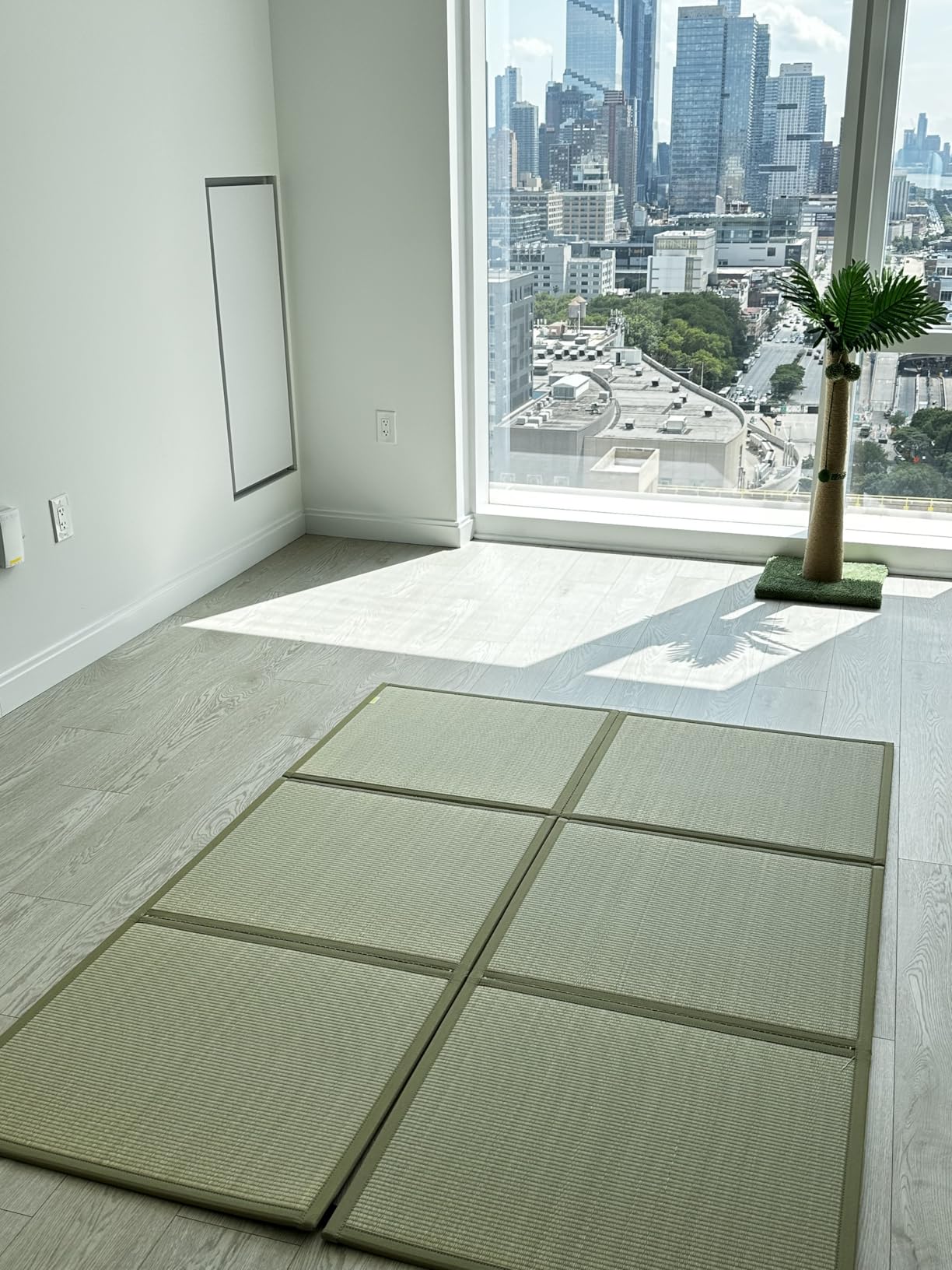 FULI Japanese Tatami Mattress, Foldable Igusa Rush Grass Tatami Rug, Natural Japanese Floor Mattress Mat Made in Japan, Twin XL customer photo 2