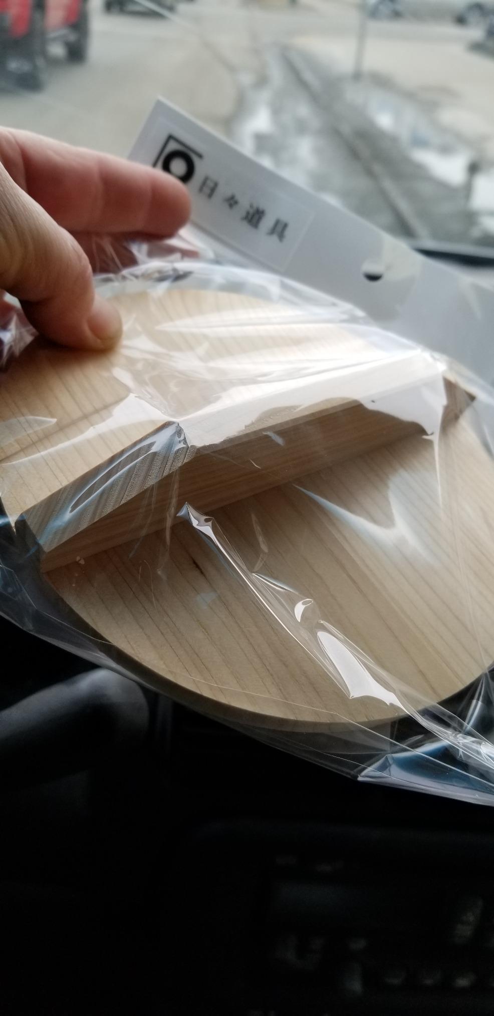 Nichinichi Tools Drop Lid, 7.1 inches (18 cm), Wooden, Made in Japan customer photo 1