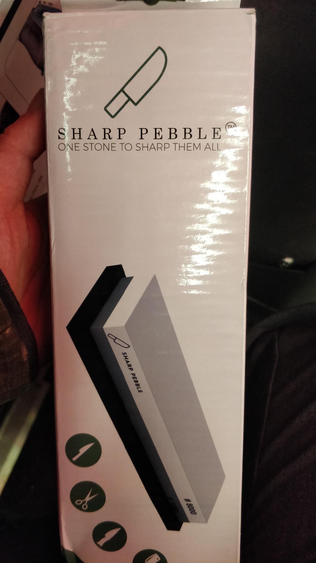 Sharp Pebble Premium Whetstone Knife Sharpening Stone 2 Side Grit 3000/8000 Wetstone Kit - Wetstone Kitchen Knife Sharpener with Non-Slip Bamboo Base & Flattening Stone customer photo 2