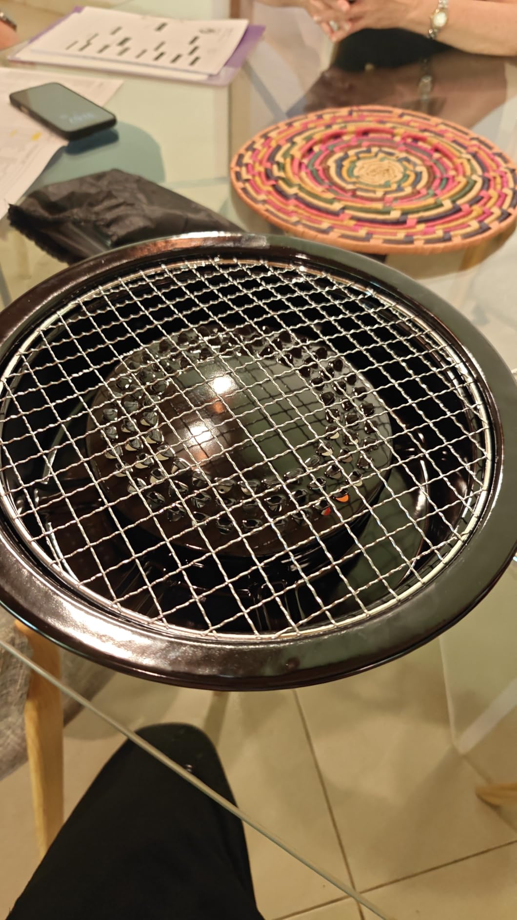 Iwatani Korean Cookware Aburi Stove Top Grill Pan, Black, (CB-P-AM3) customer photo 2
