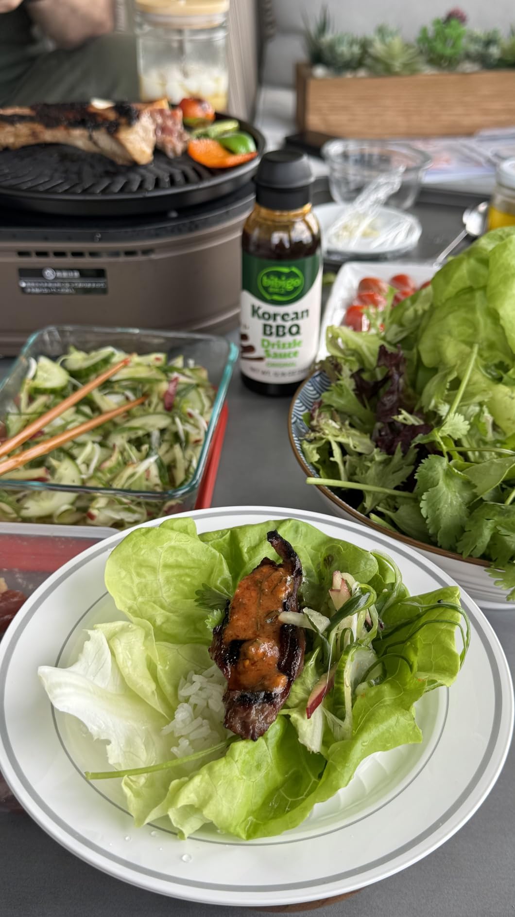 Smokeless YAKINUKU, Korean BBQ Grill YAKIMARU CB-SLG-1 W/Spare Grill Plate customer photo 1