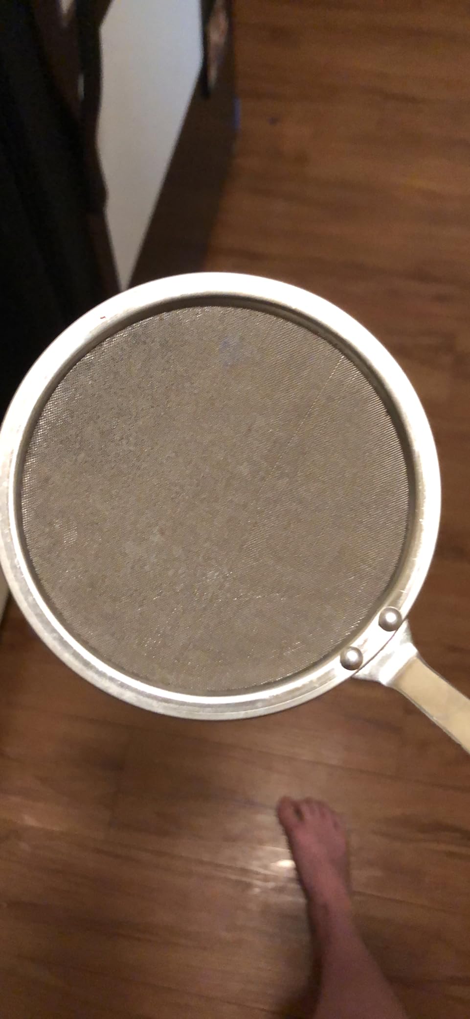 Hiware Stainless Steel Fat Skimmer Spoon - Fine Mesh Food Strainer for Grease, Gravy and Foam, Japanese Hot Pot Skimmer with Long Handle customer photo 2